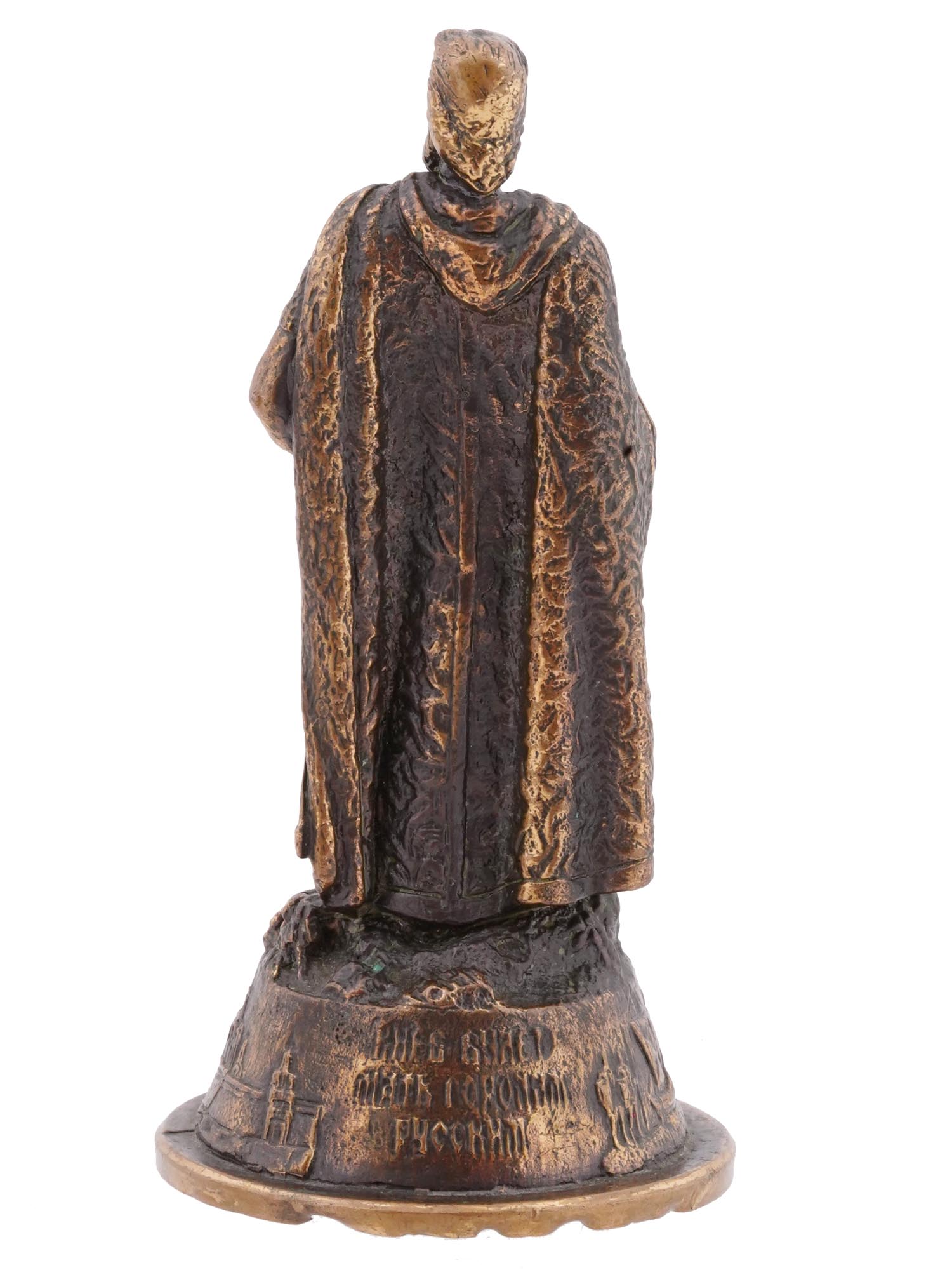 ANTIQUE BRONZE SCULPTURE OF OLEG THE WISE PIC-2