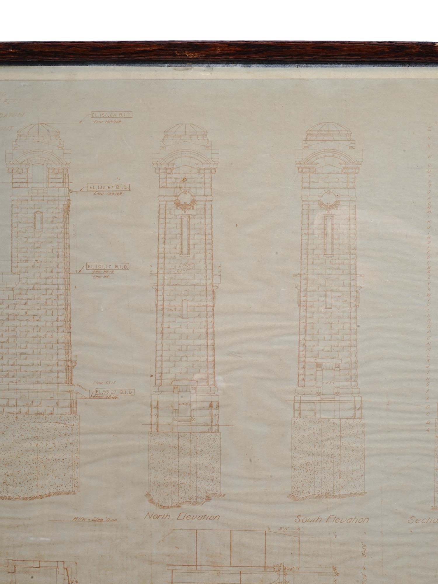 ANTIQUE QUEENSBORO BRIDGE ENGINEER DRAWING PIC-4