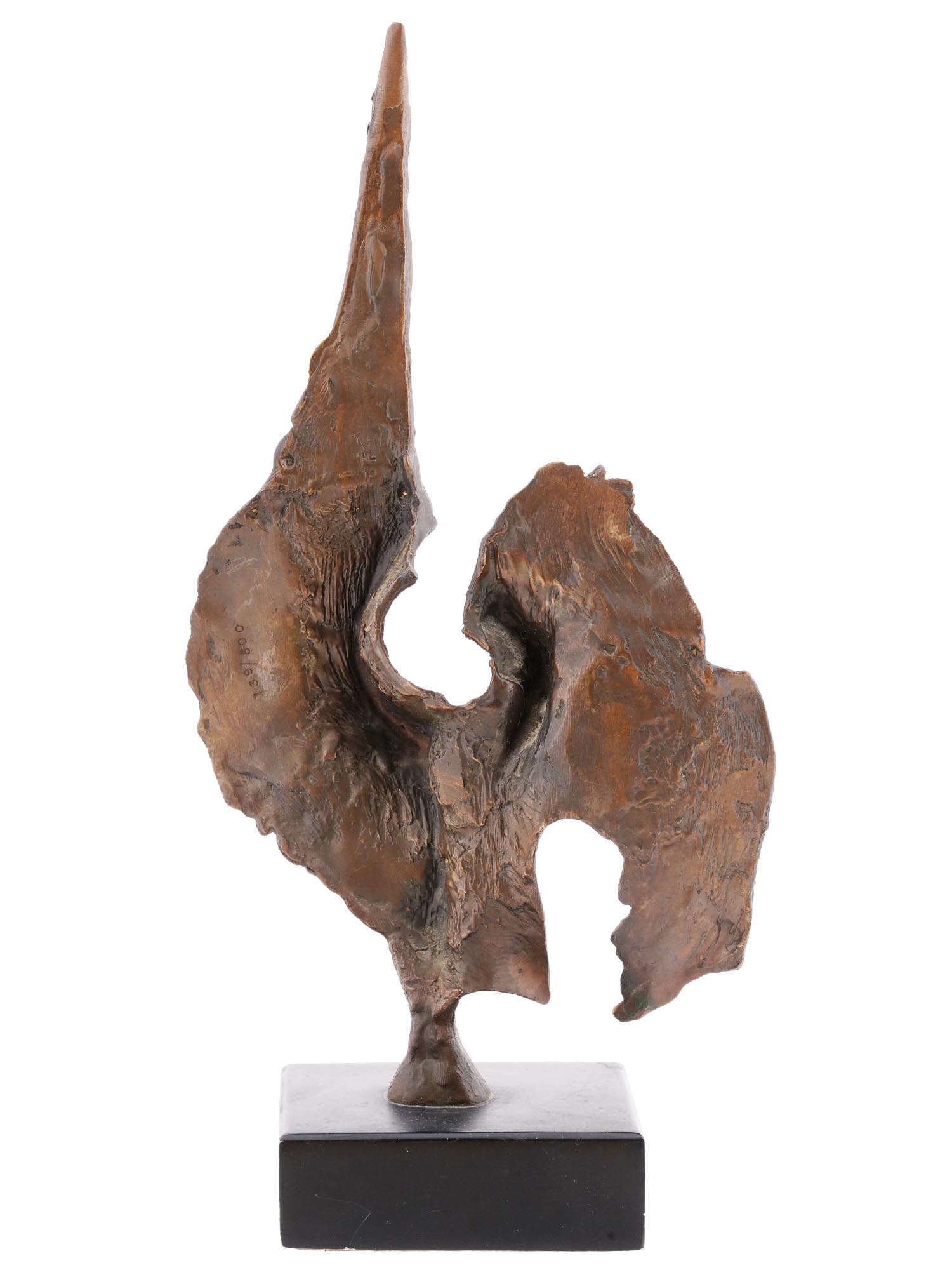 MID CENTURY BRUTALIST BRONZE SCULPTURE BY F RUSSO PIC-1