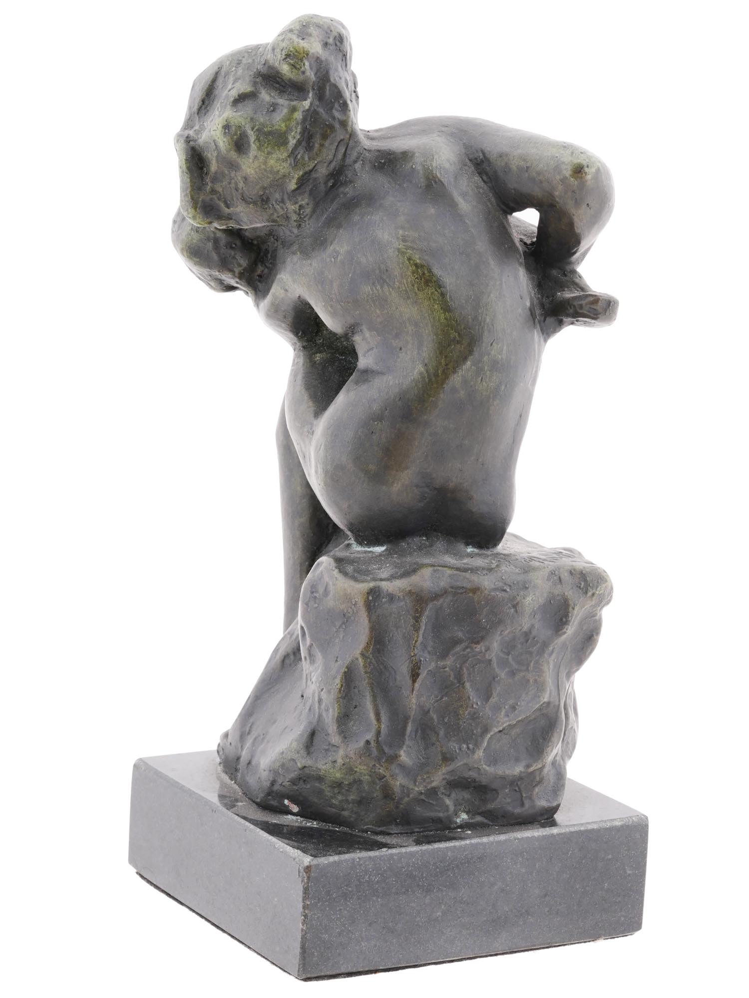 FRENCH CAST BRONZE SCULPTURE AFTER AUGUSTE RODIN PIC-3