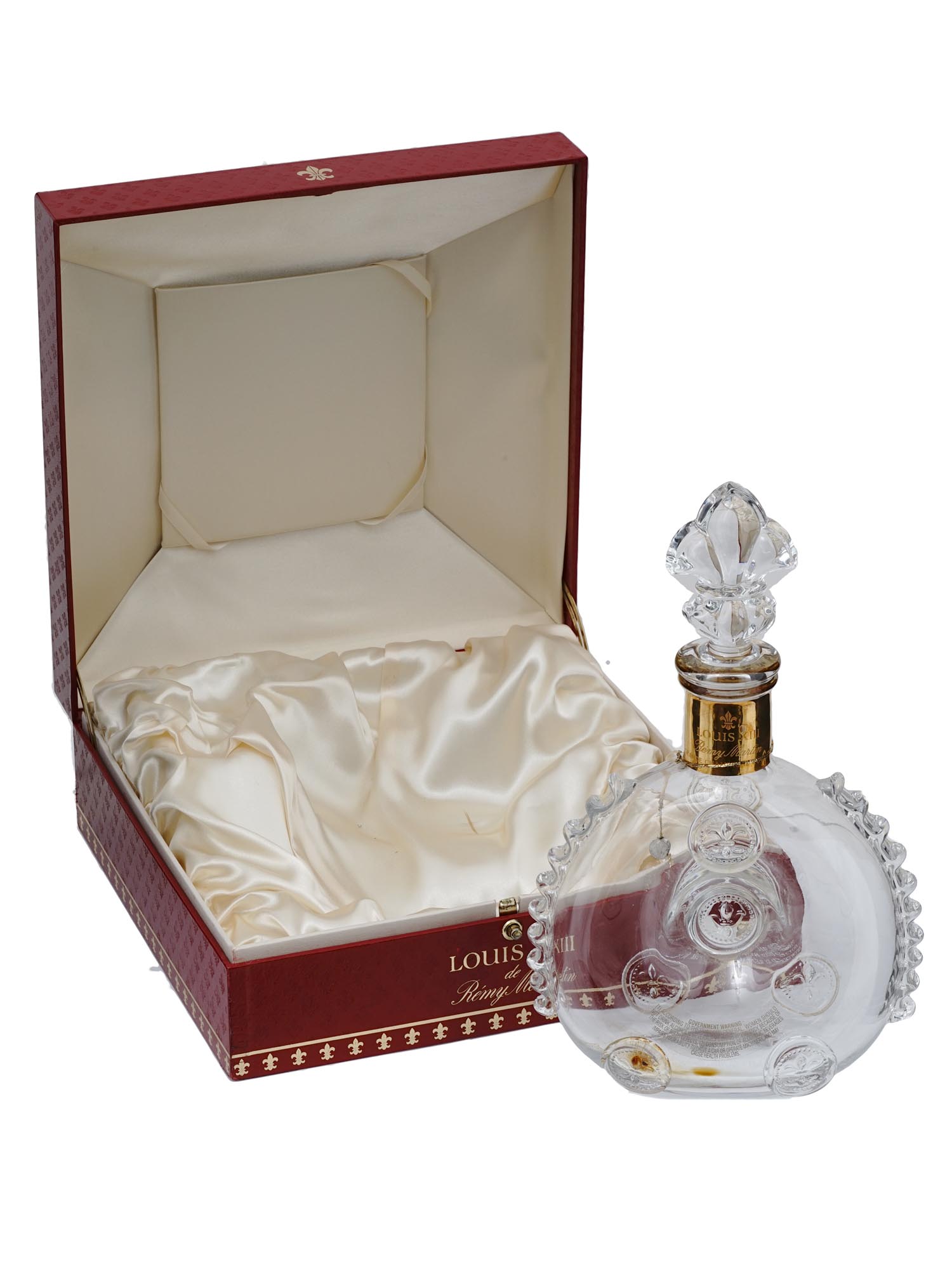 LOUIS XIII REMY MARTIN COGNAC BOTTLE AND RED BOX PIC-0