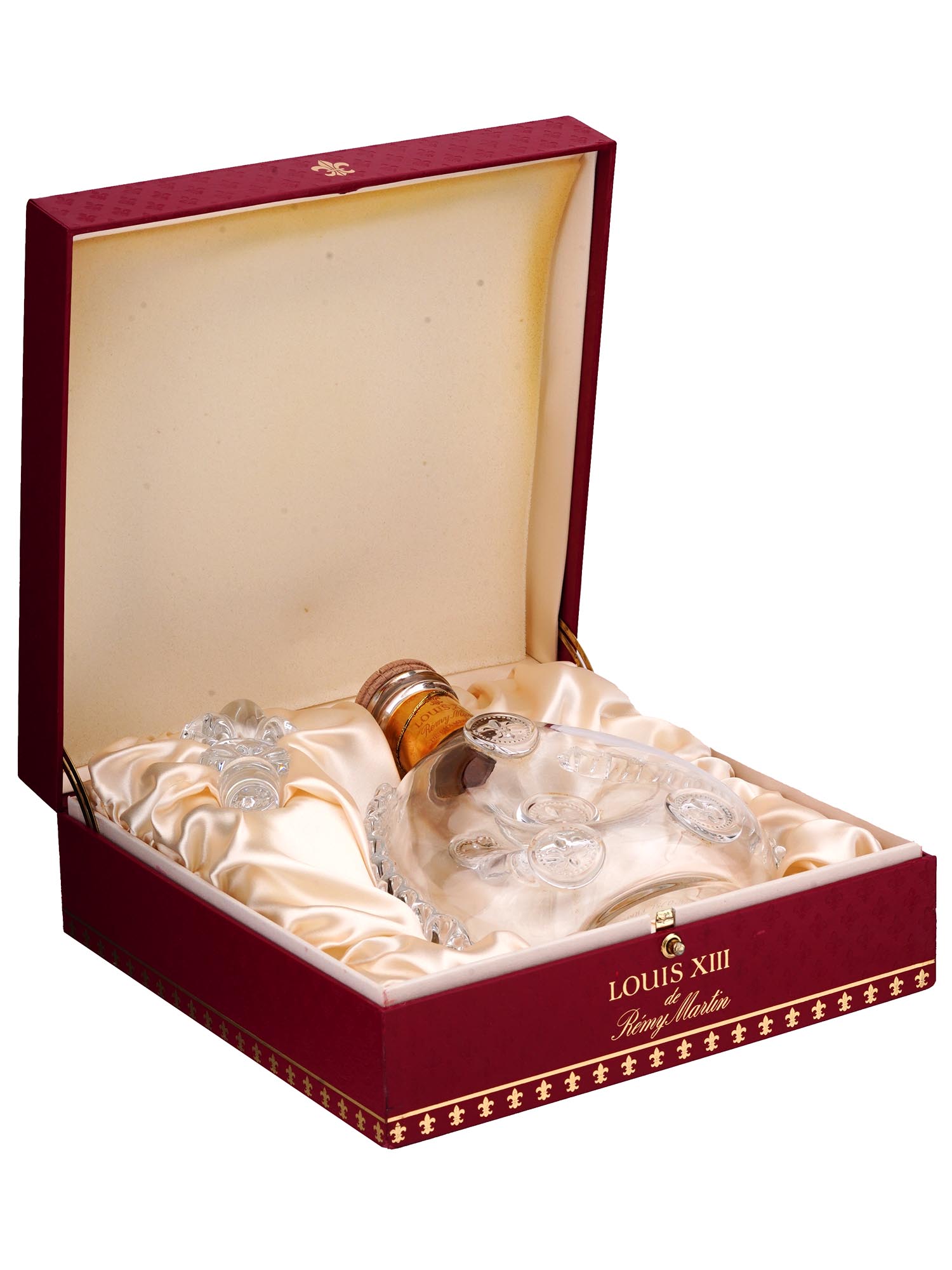 LOUIS XIII REMY MARTIN COGNAC BOTTLE AND RED BOX PIC-1