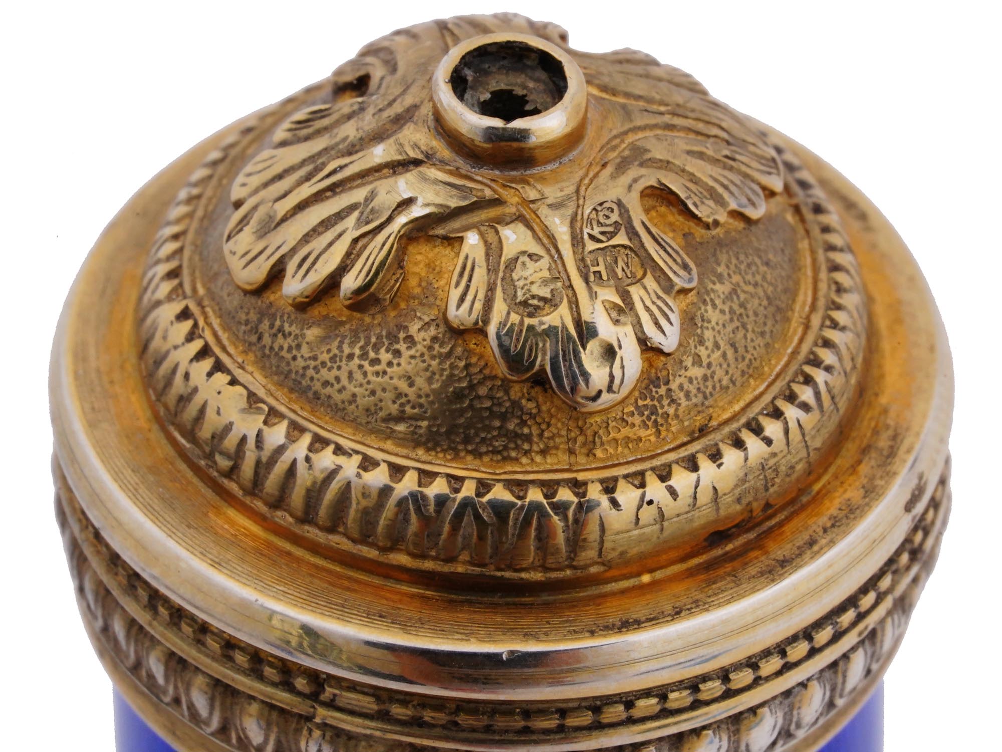 RUSSIAN GILT SILVER GUILLOCHE ENAMEL CIGAR CASE PIC-5