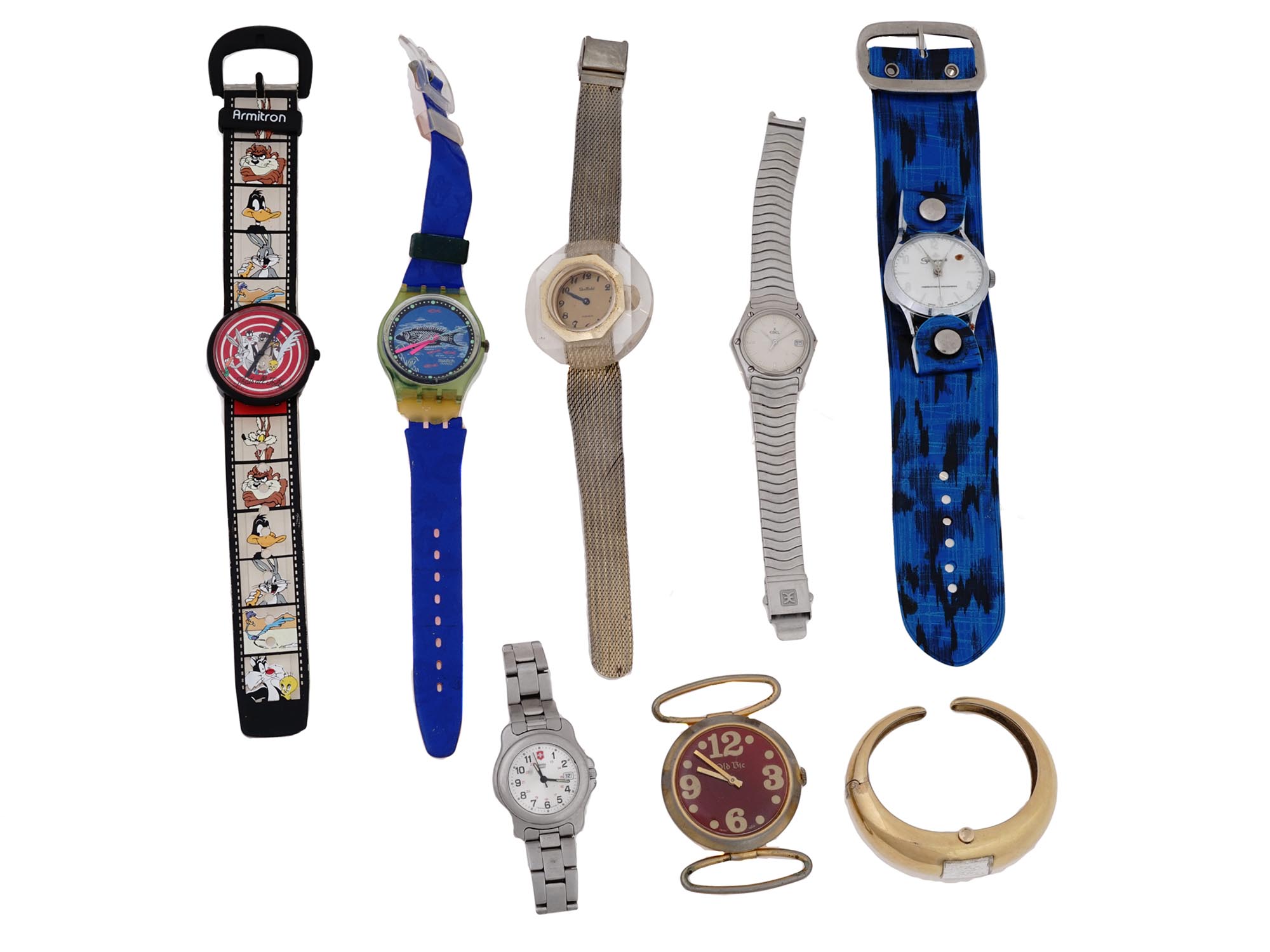 COLLECTION OF EIGHT VINTAGE WRIST WATCHES PIC-1