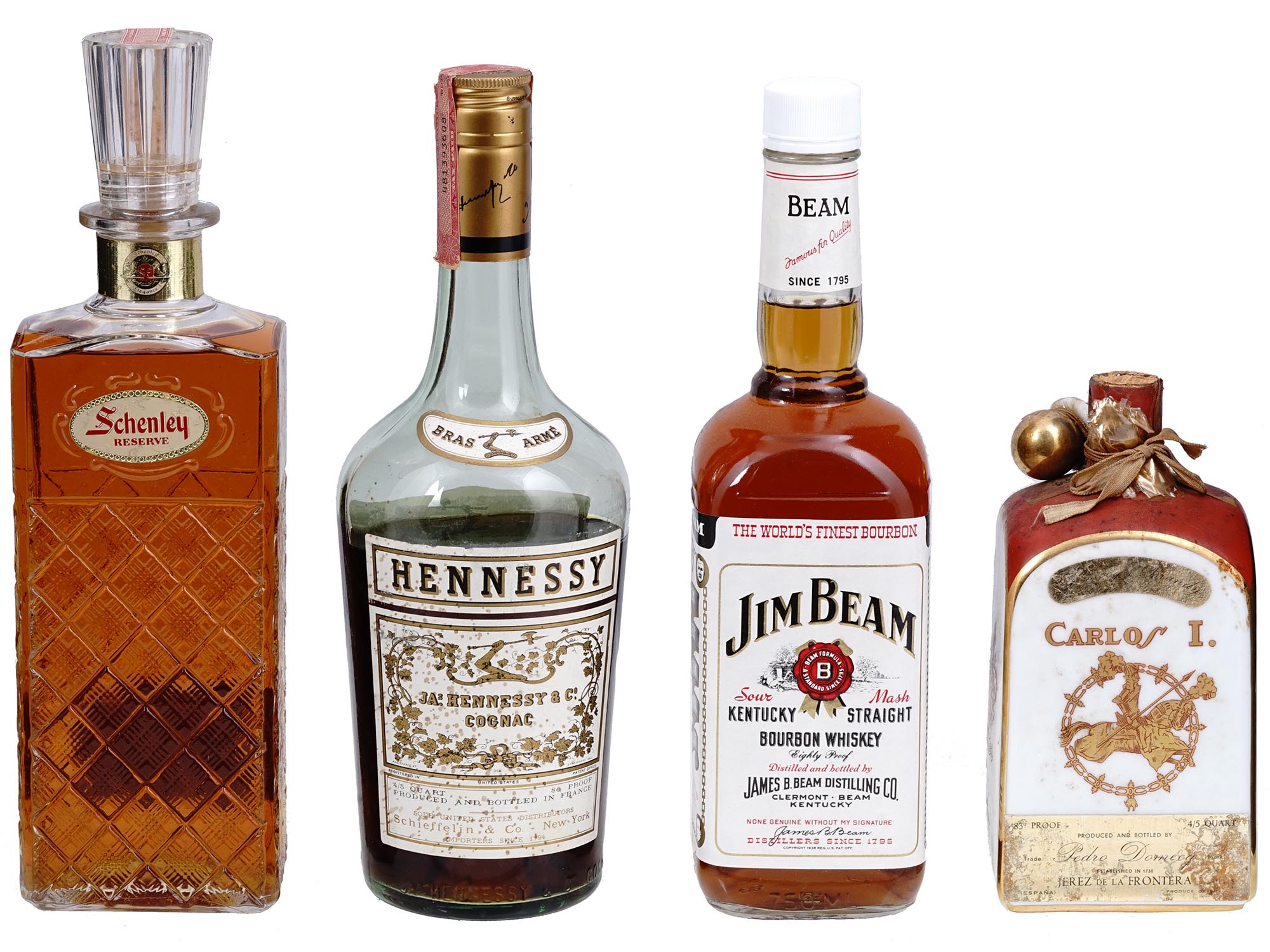 JIM BEAM HENNESSY SMIRNOFF LIQUEUR BOTTLES IOB PIC-4