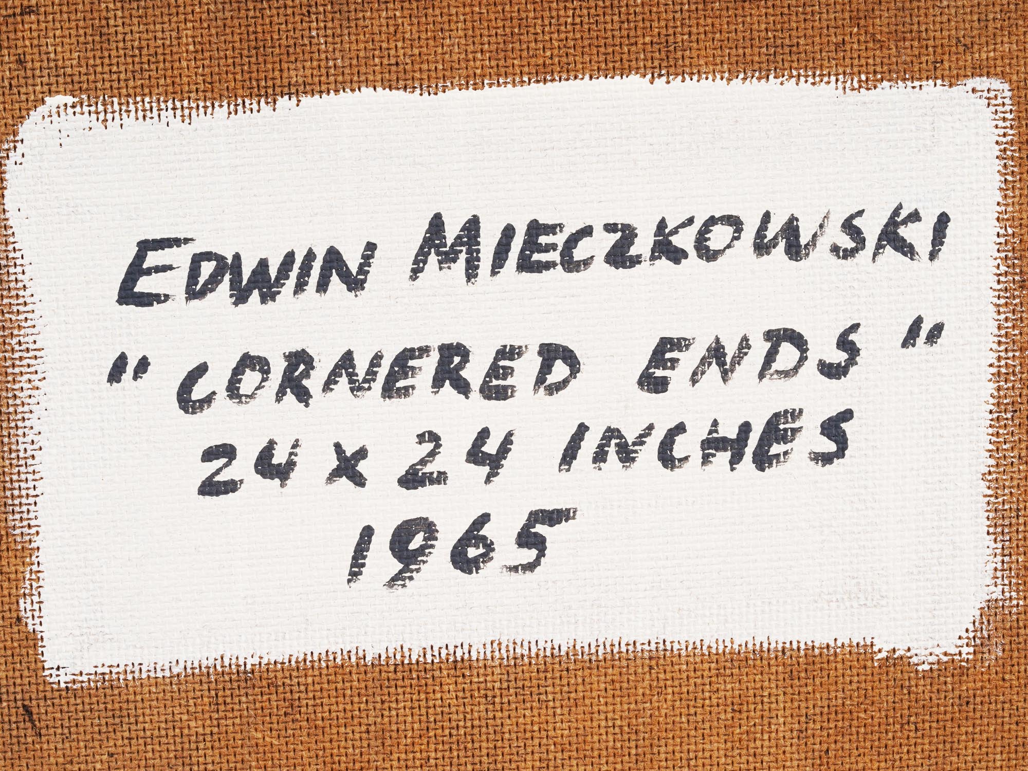 EDWIN MIECZKOWSKI AMERICAN ACRYLIC PAINTING 1965 PIC-10