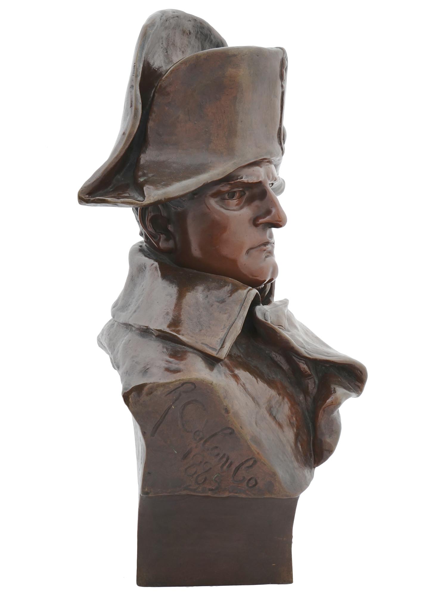 BRONZE BUST OF NAPOLEON BONAPARTE BY R. COLOMBO PIC-2