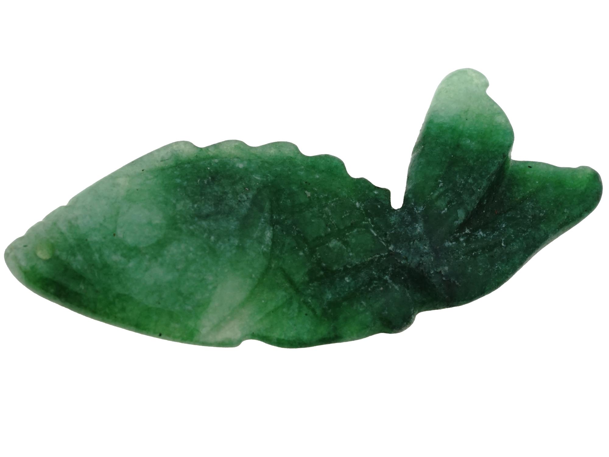 GROUP OF ASIAN FISH CARVED JADE AMULETS PENDANTS PIC-2