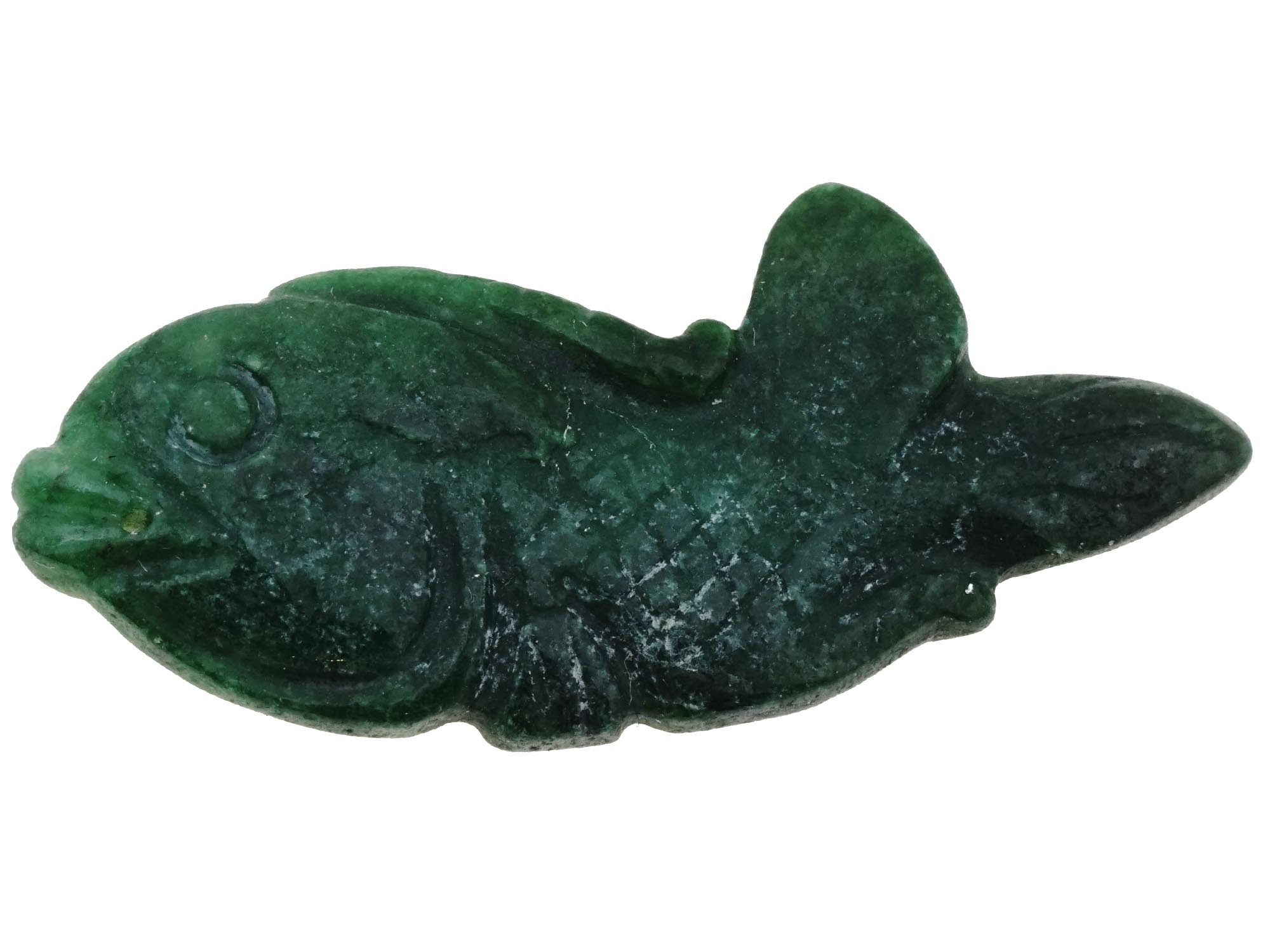 GROUP OF ASIAN FISH CARVED JADE AMULETS PENDANTS PIC-3