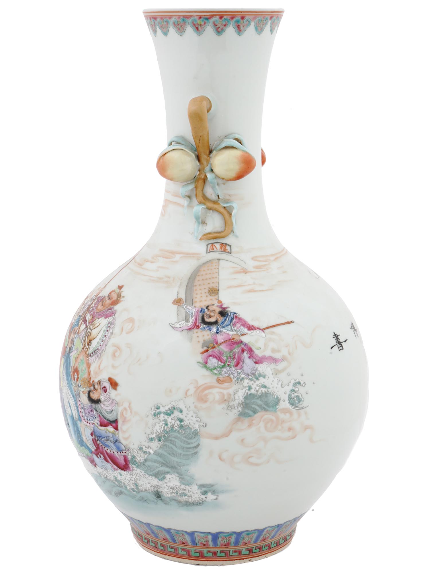 ANTIQUE CHINESE QING DYNASTY PORCELAIN VASE PIC-2