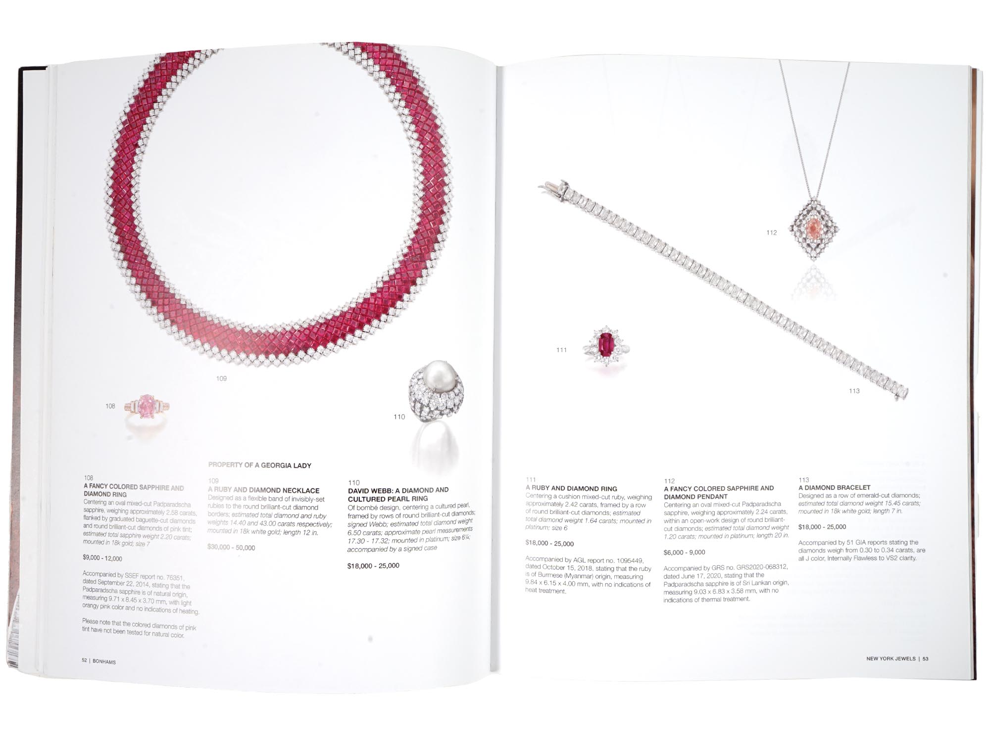 VINTAGE JEWELRY AND TIMEPIECES AUCTION CATALOGUES PIC-14