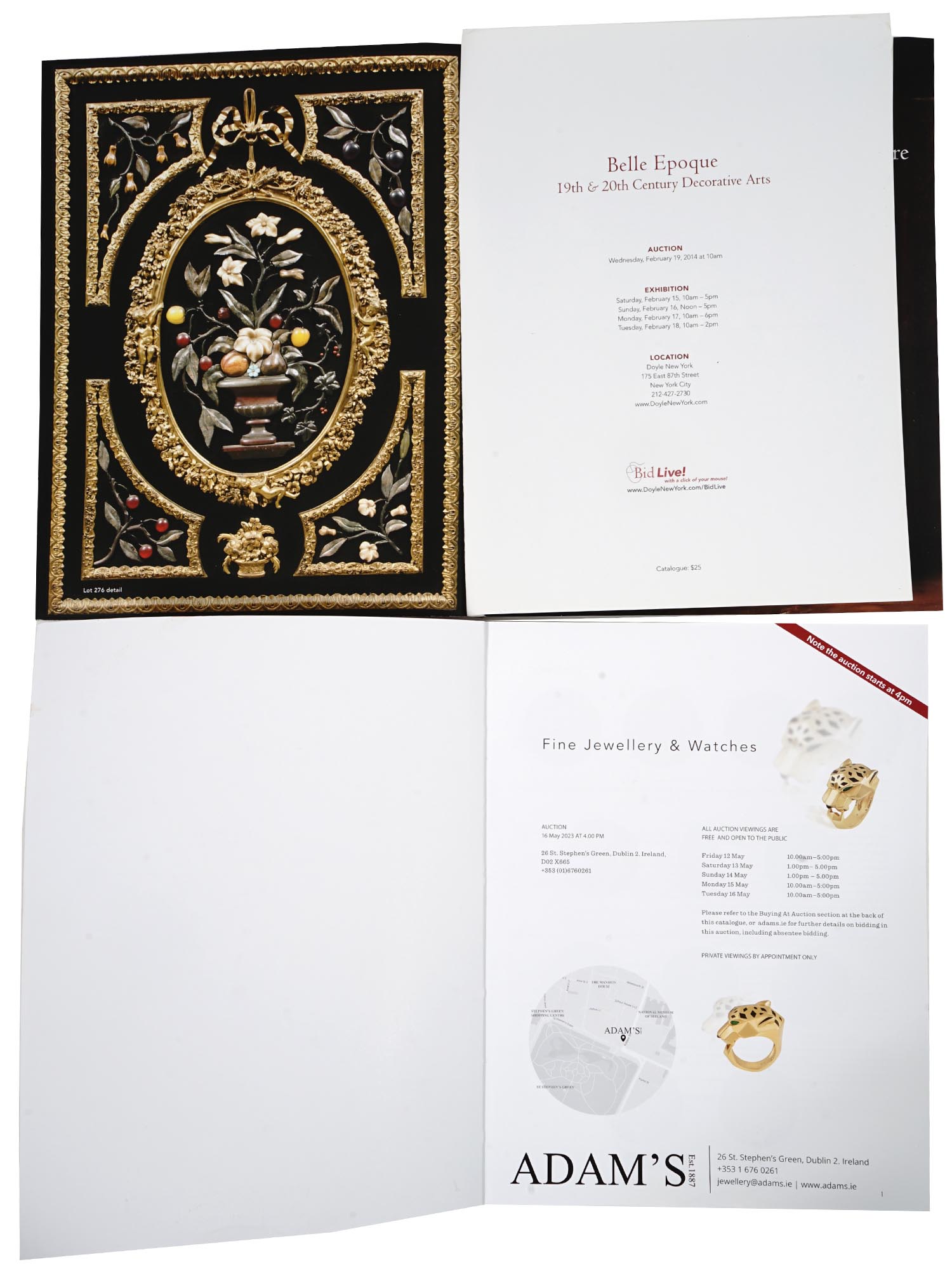 VINTAGE JEWELRY AND TIMEPIECES AUCTION CATALOGUES PIC-3