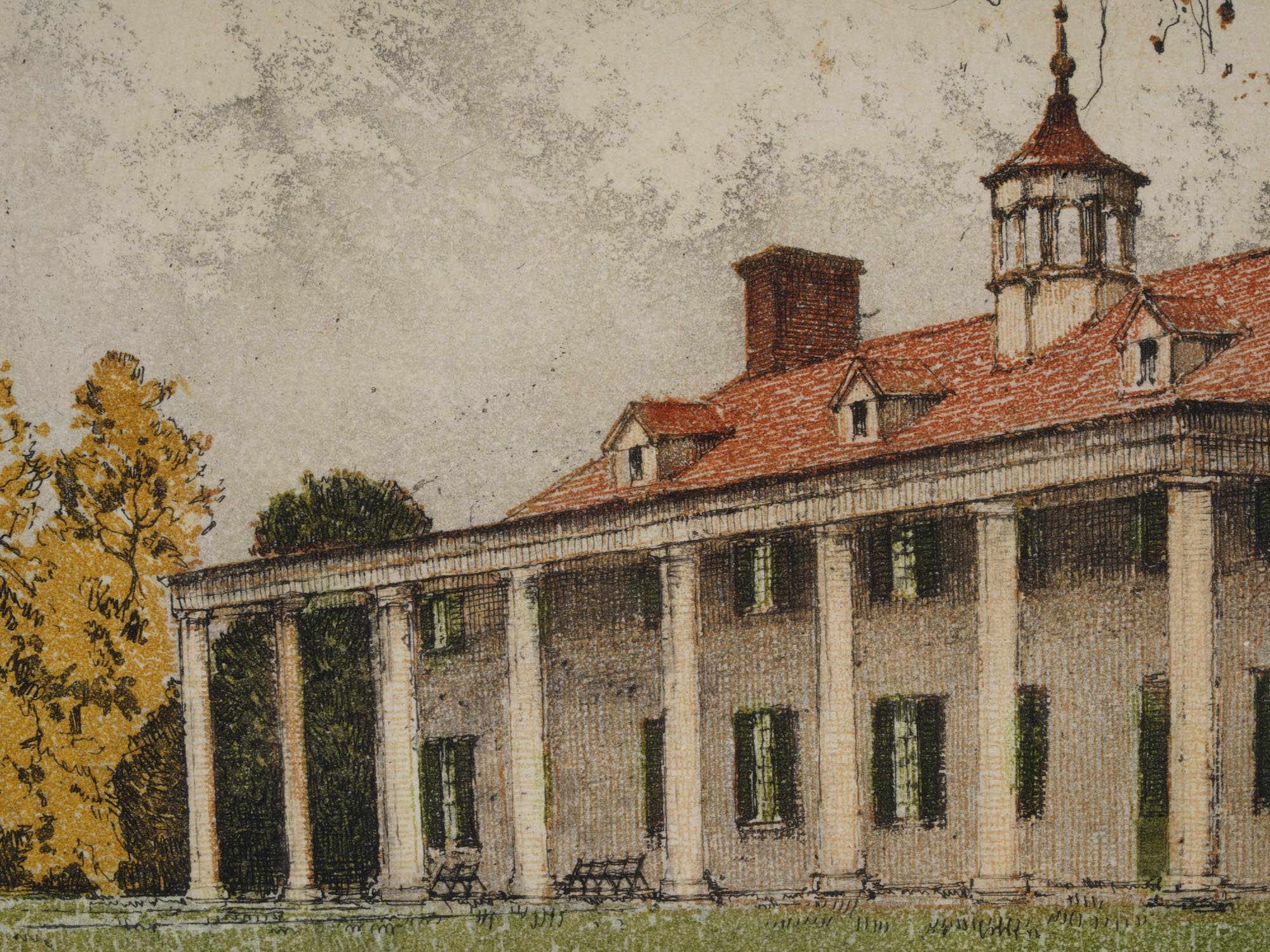 MOUNT VERNON COLOR ETCHING BY JOSEF EIDENBERGER PIC-3
