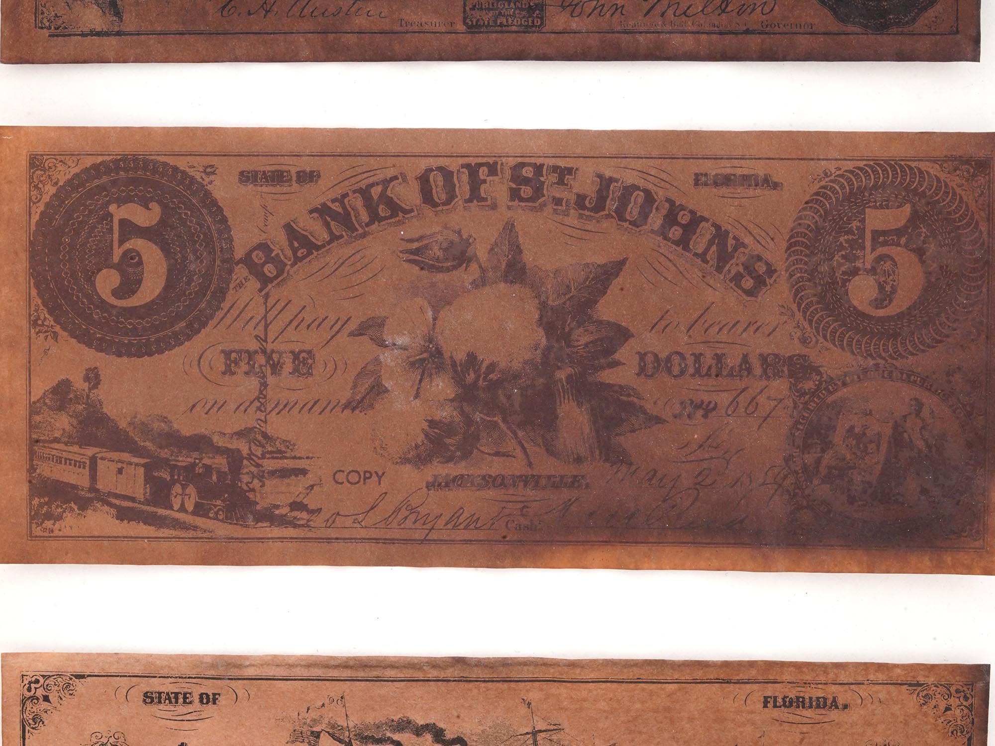 ANTIQUE AMERICAN CURRENCY BANKNOTE REPLICAS PIC-3