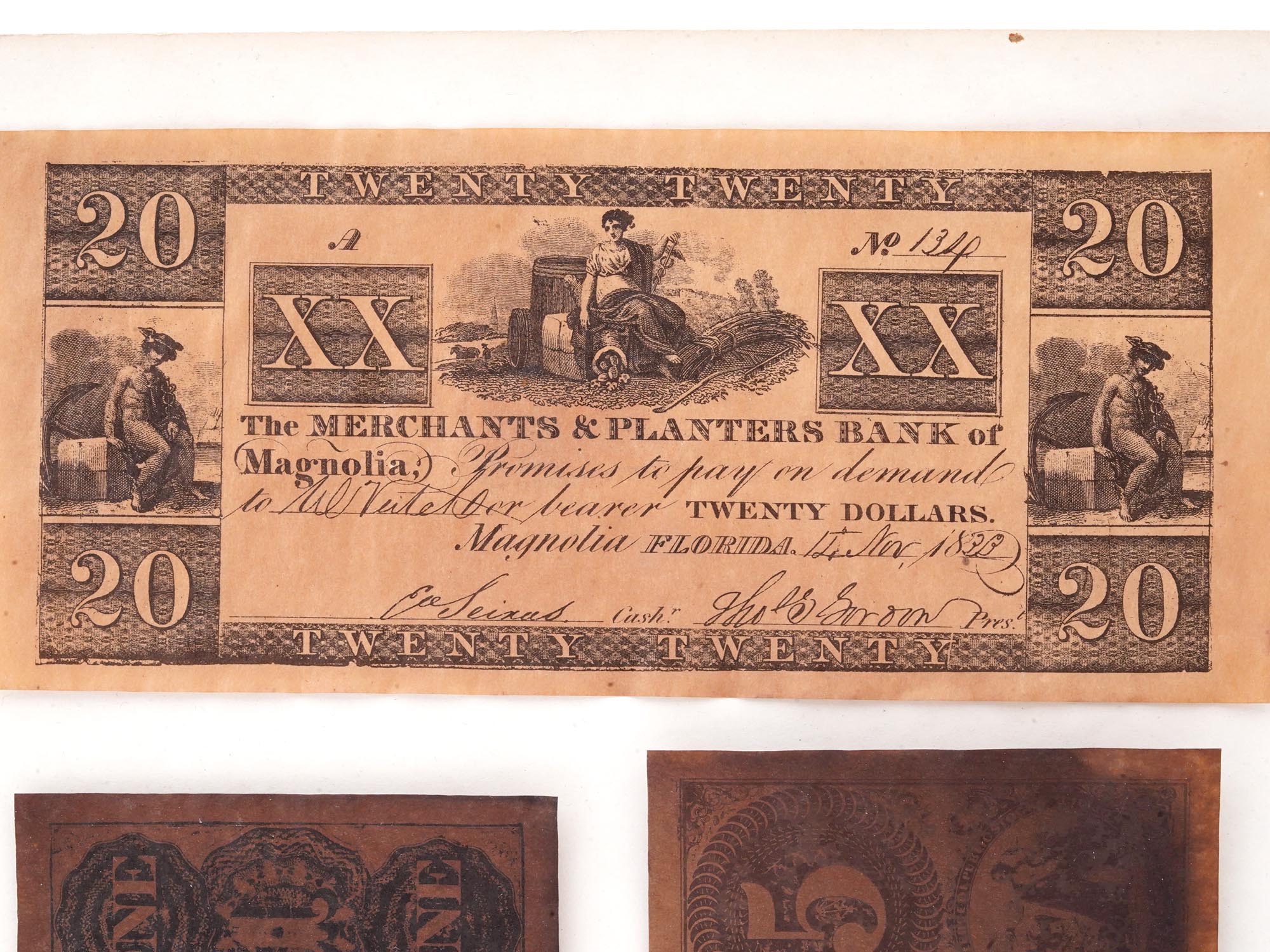 ANTIQUE AMERICAN CURRENCY BANKNOTE REPLICAS PIC-6