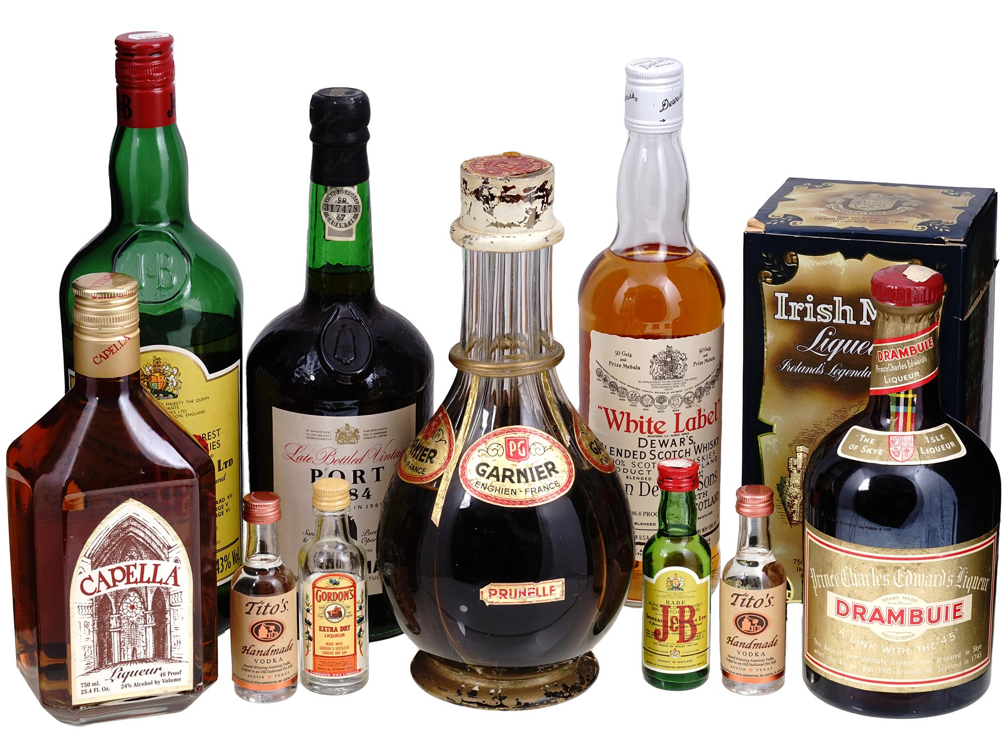 COLLECTION OF VINTAGE LIQUEUR BOTTLES PIC-0