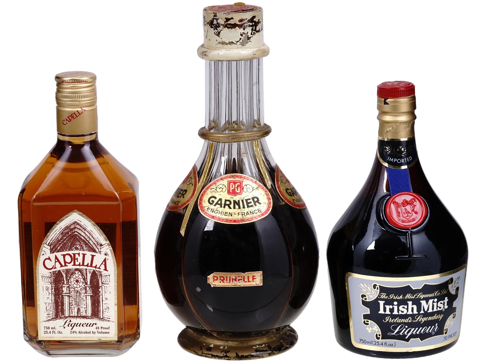 COLLECTION OF VINTAGE LIQUEUR BOTTLES PIC-1