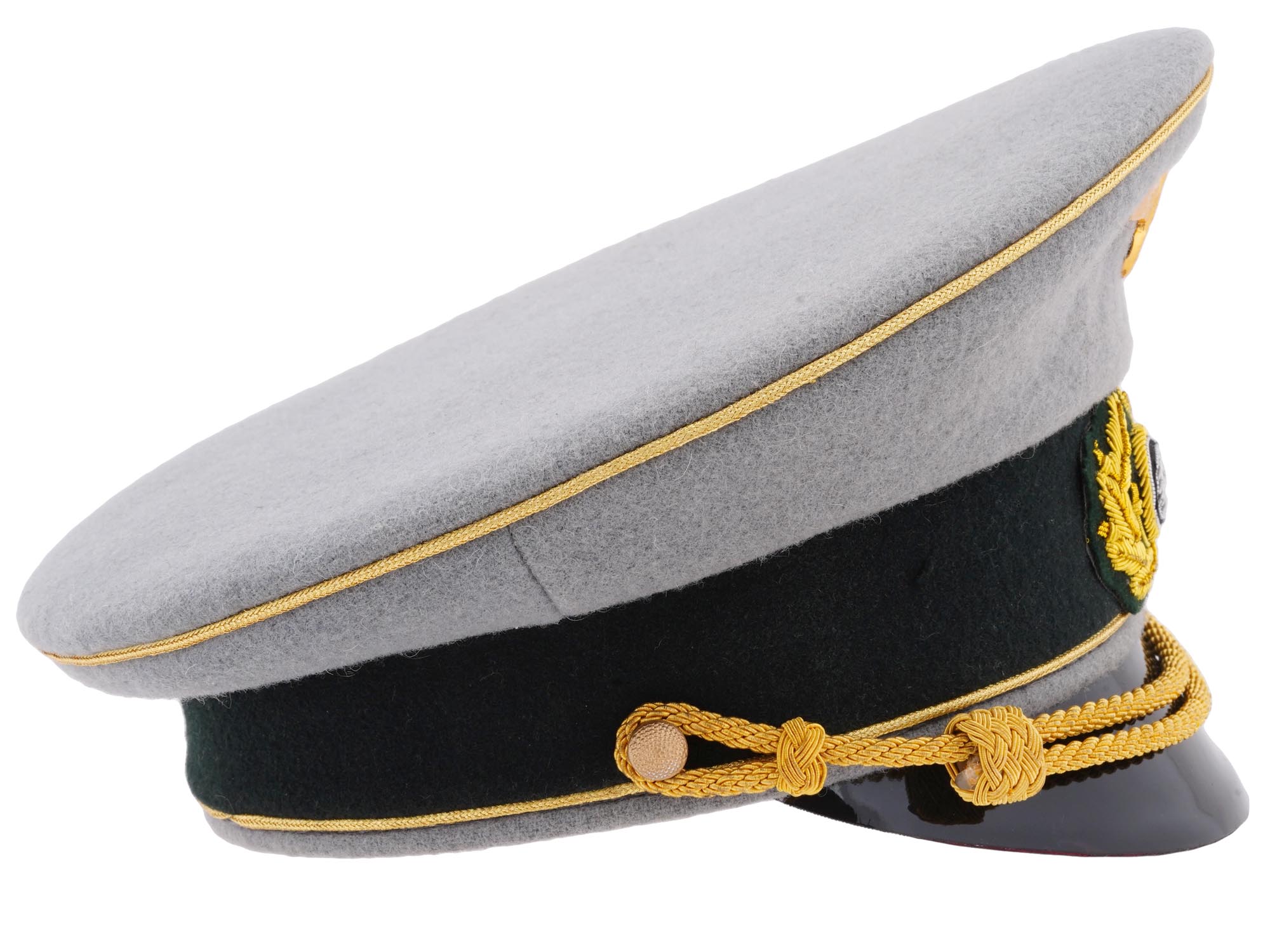 GERMAN WWII RAILWAY POLICE LEADERS VISOR HAT PIC-2