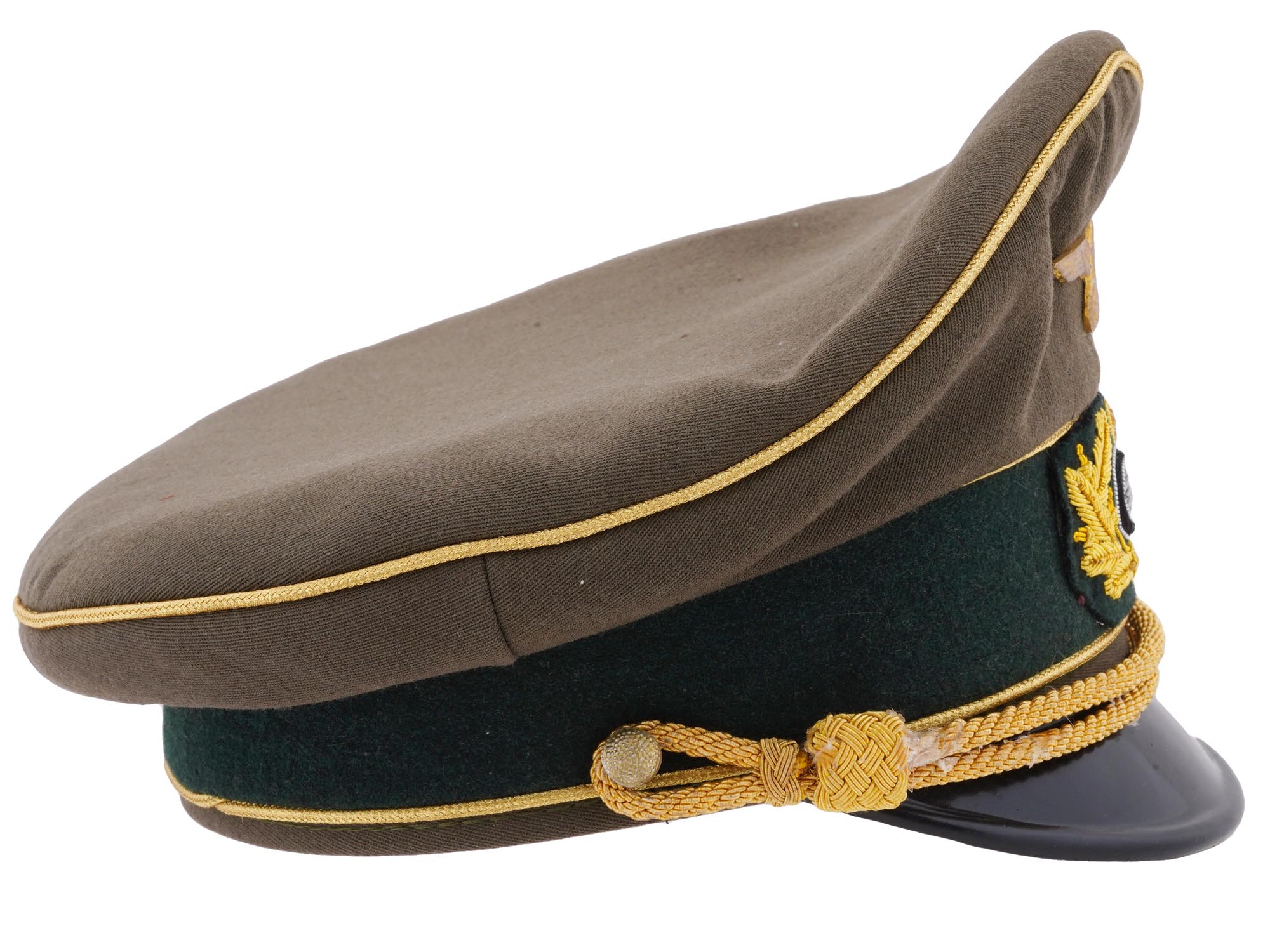 GERMAN WWII HEER ARMY GENERALS VISOR HAT PIC-2