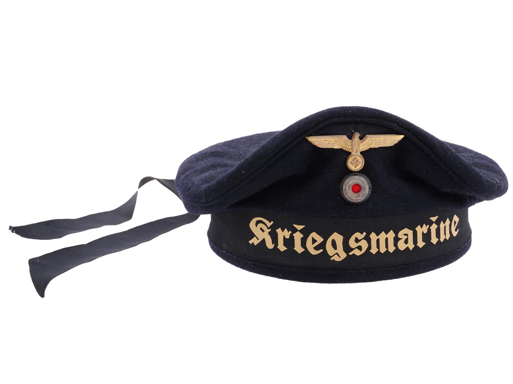 GERMAN WWII KRIEGSMARINE DONALD DUCK HAT PIC-1