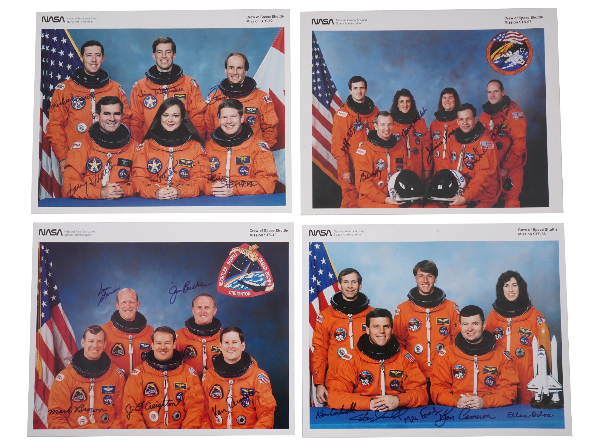 LOT 15 NASA PHOTOS AUTOGRAPHED BY SHUTTLES CREWS PIC-2