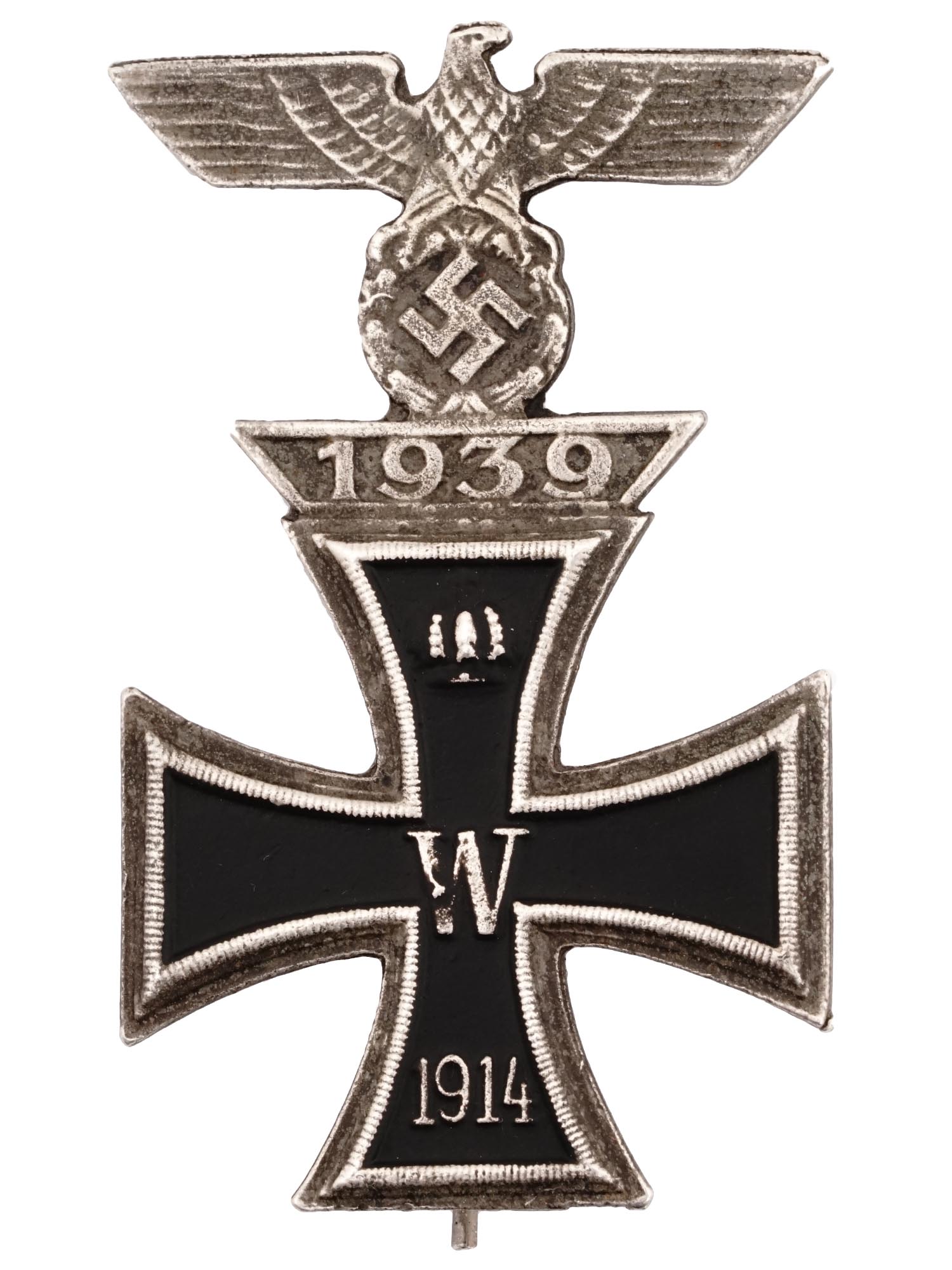 WWII NAZI GERMAN THIRD REICH BADGE AND IRON CROSS PIC-2