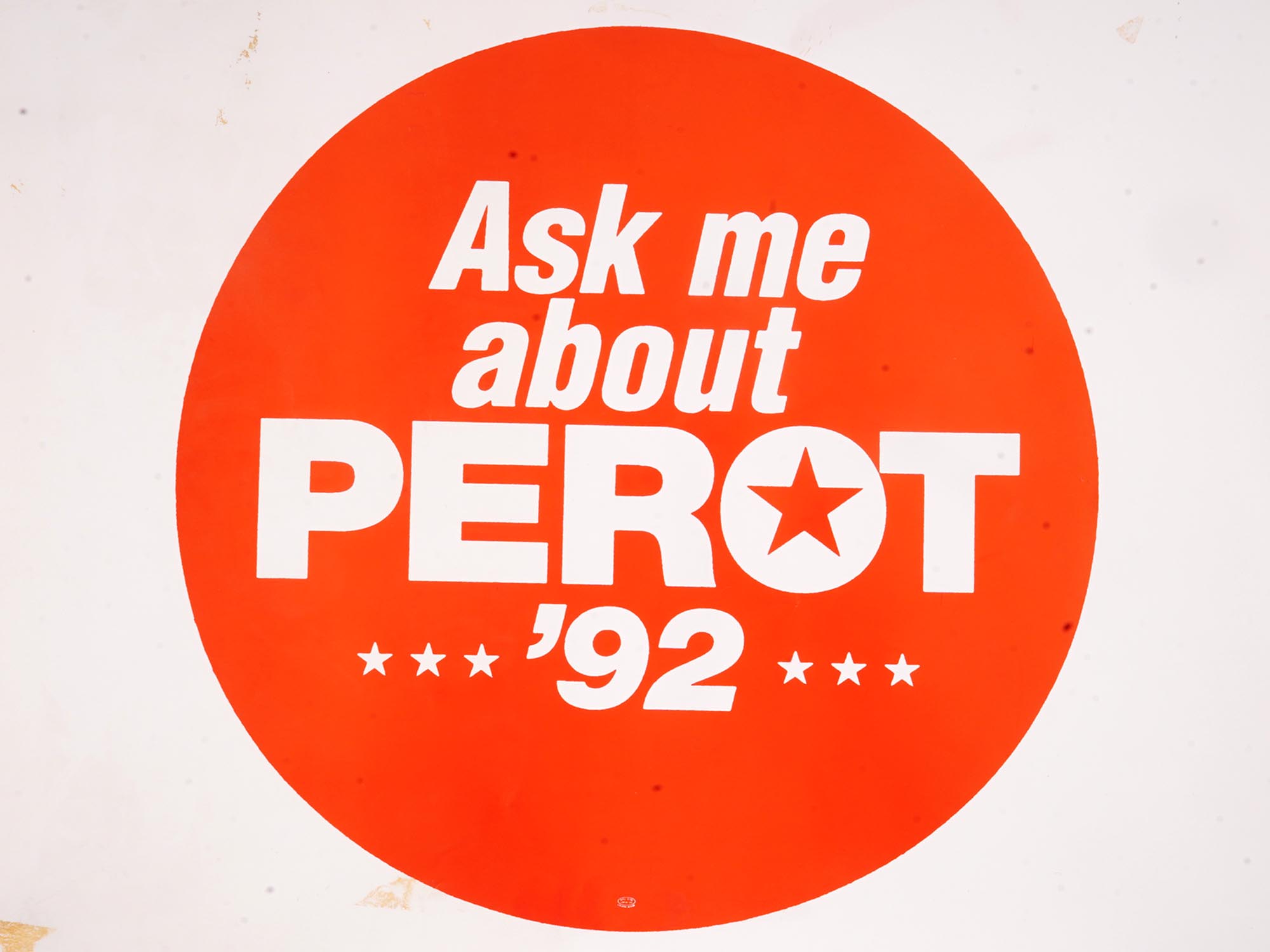 1992 AMERICAN ELECTION CAMPAIGN PEROT POSTER PIC-1