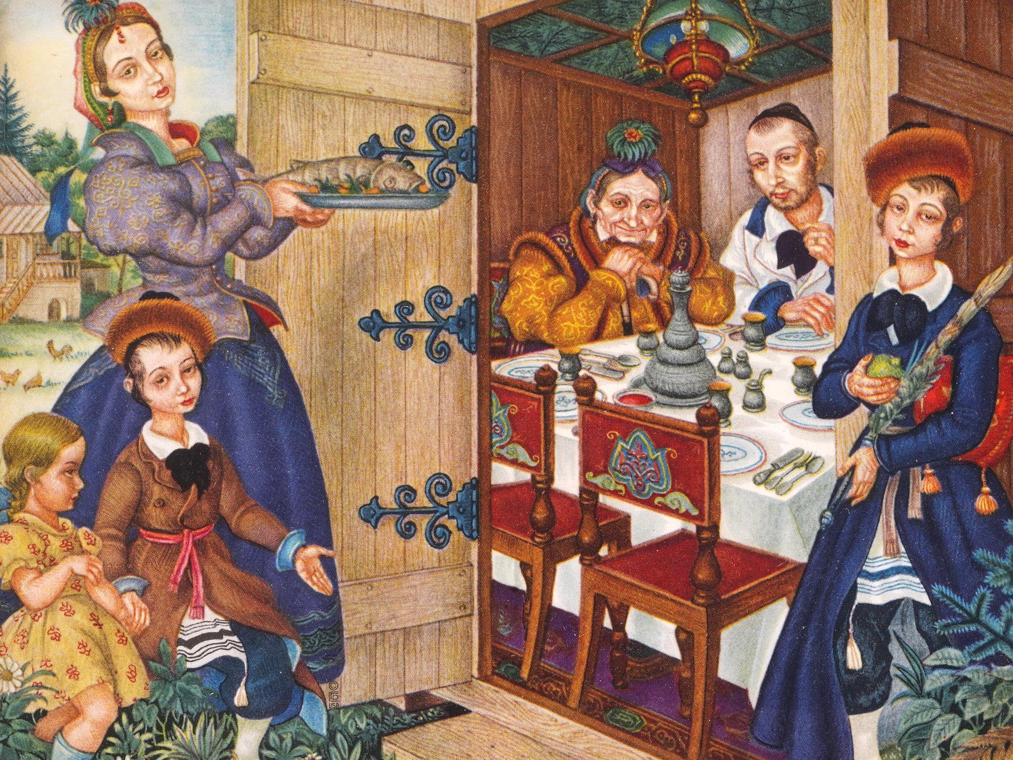 JUDAICA ILLUSTRATIONS LITHOGRAPHS BY ARTHUR SZYK PIC-1