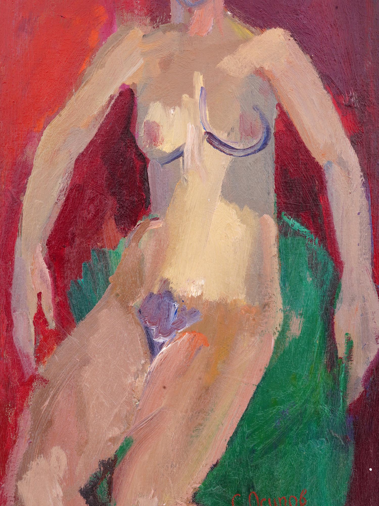 RUSSIAN NUDE FEMALE PAINTING BY SERGEI OSIPOV PIC-1