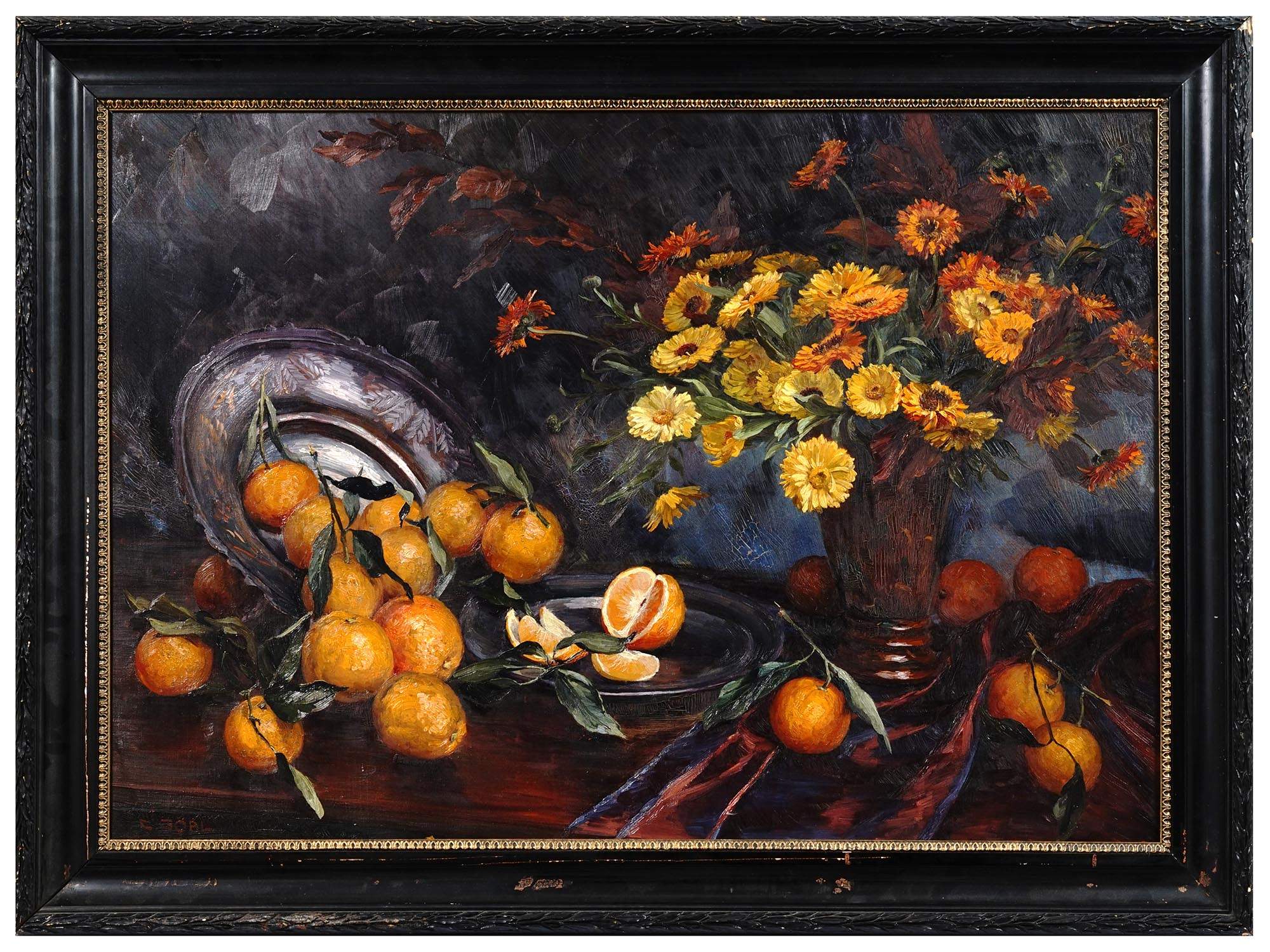 AUSTRIAN ORANGES OIL PAINTING BY CAMILLA GOBL WAHL PIC-0