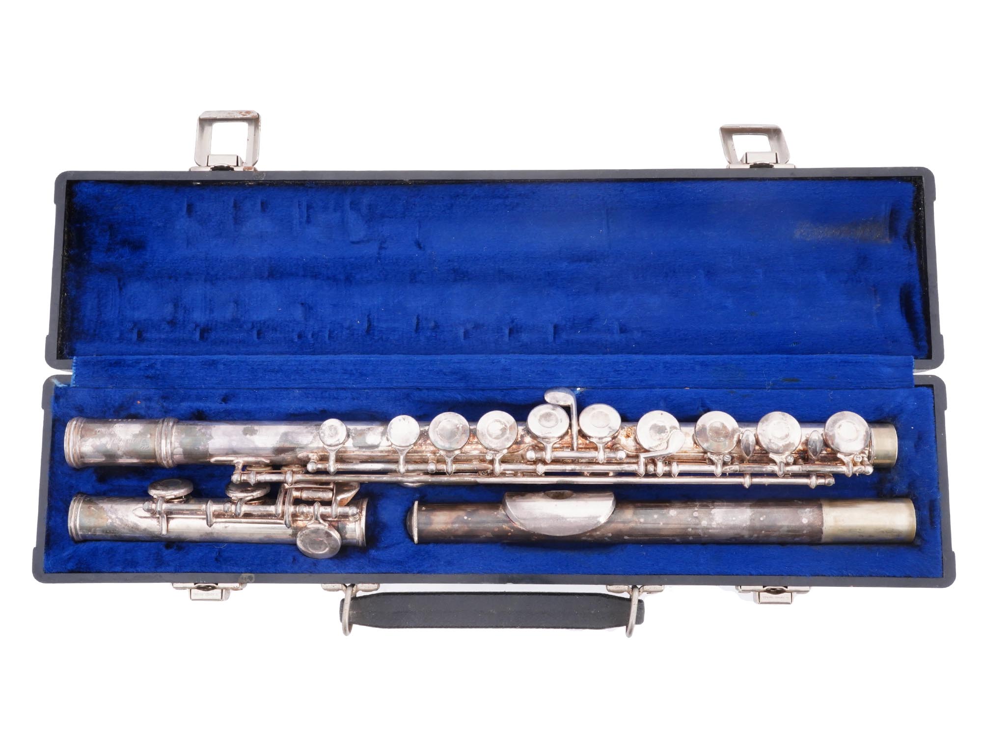 SILVER PLATED GEMEINHARDT FLUTE WITH ORIGINAL CASE PIC-1