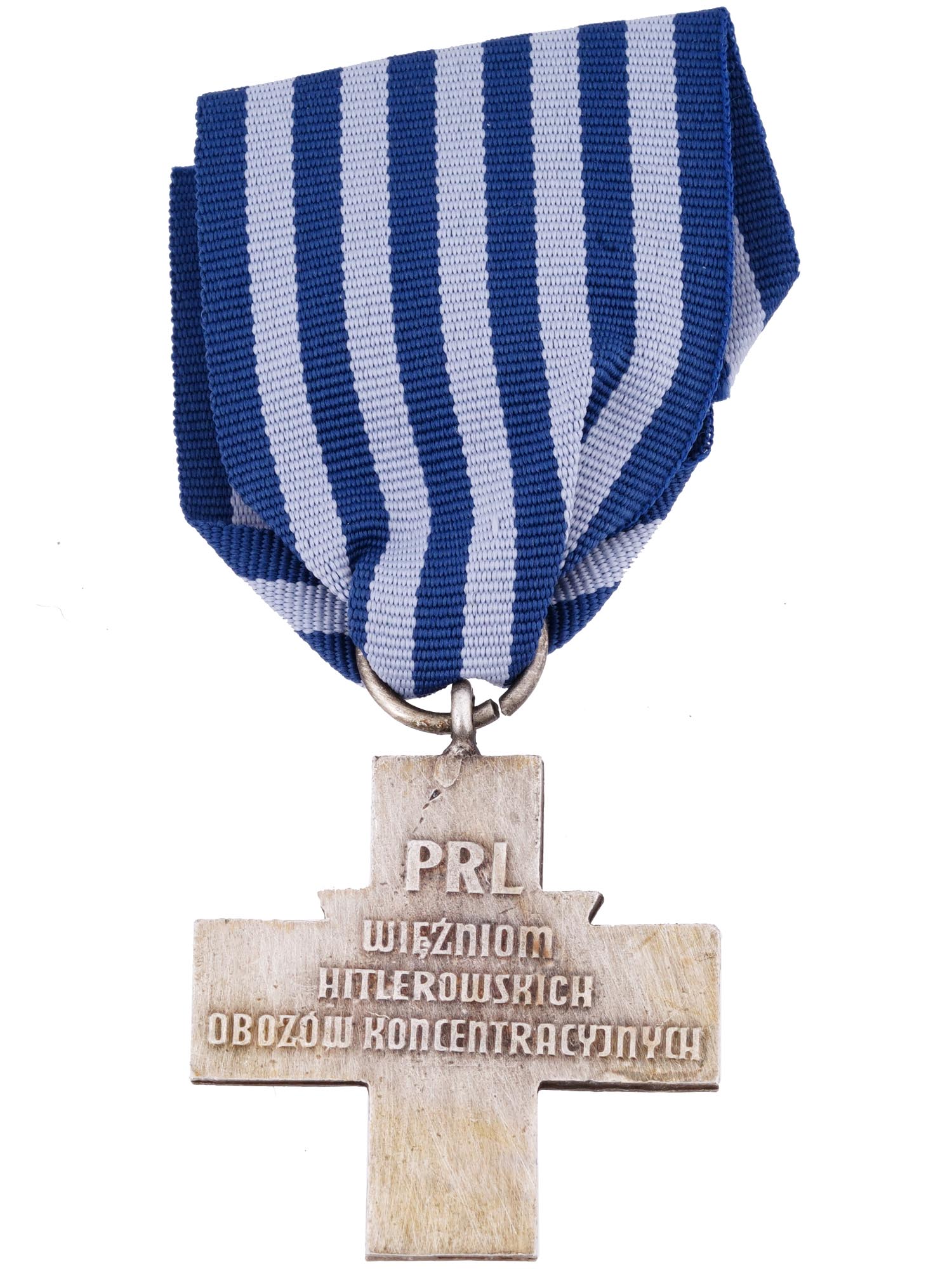 POST WWII POLISH AUSCHWITZ CROSS AWARD MEDAL PIC-1