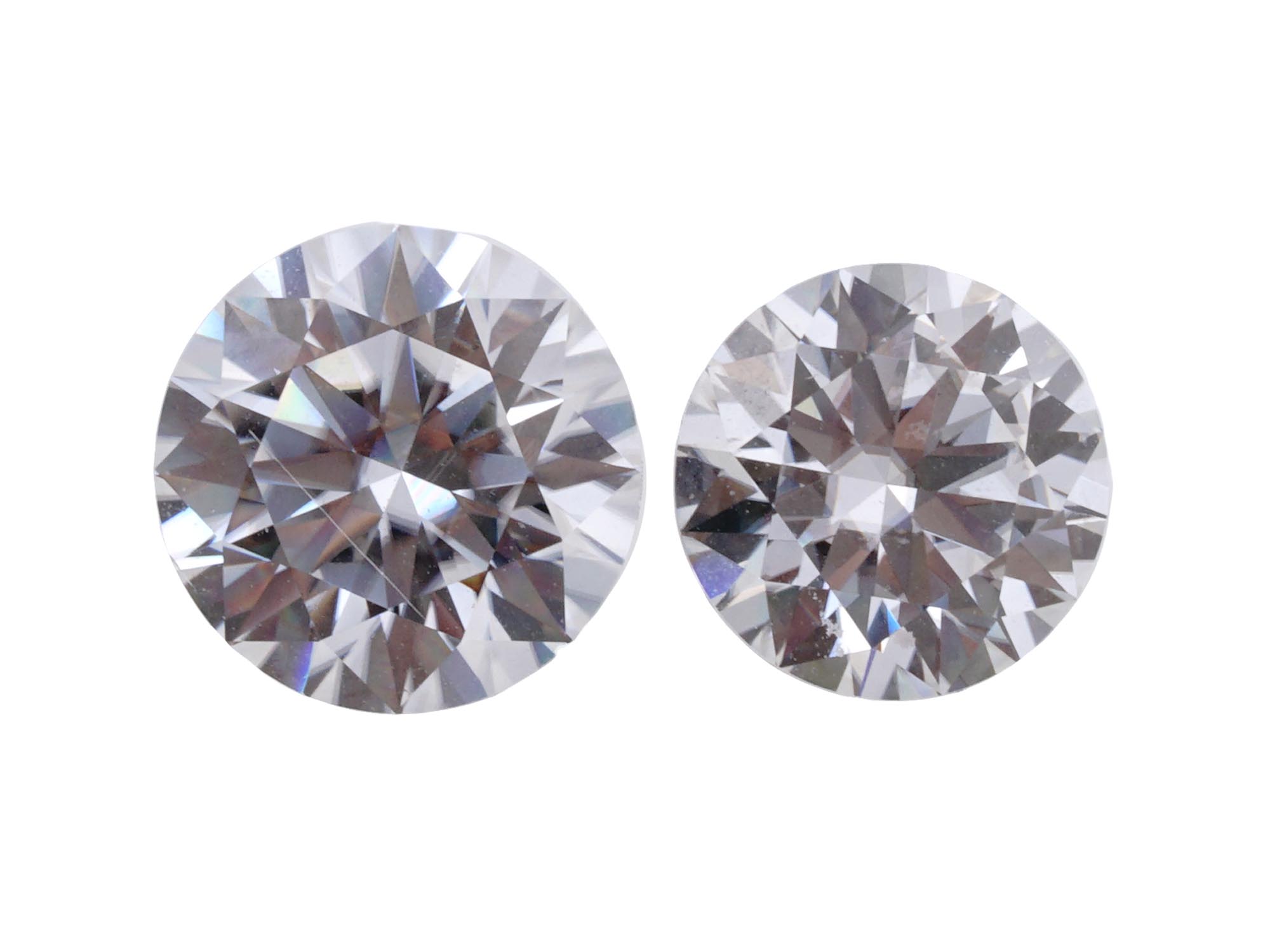 TWO MOISSANITES WITH GRA CERTIFICATE 2 CT AND 3 CT PIC-1