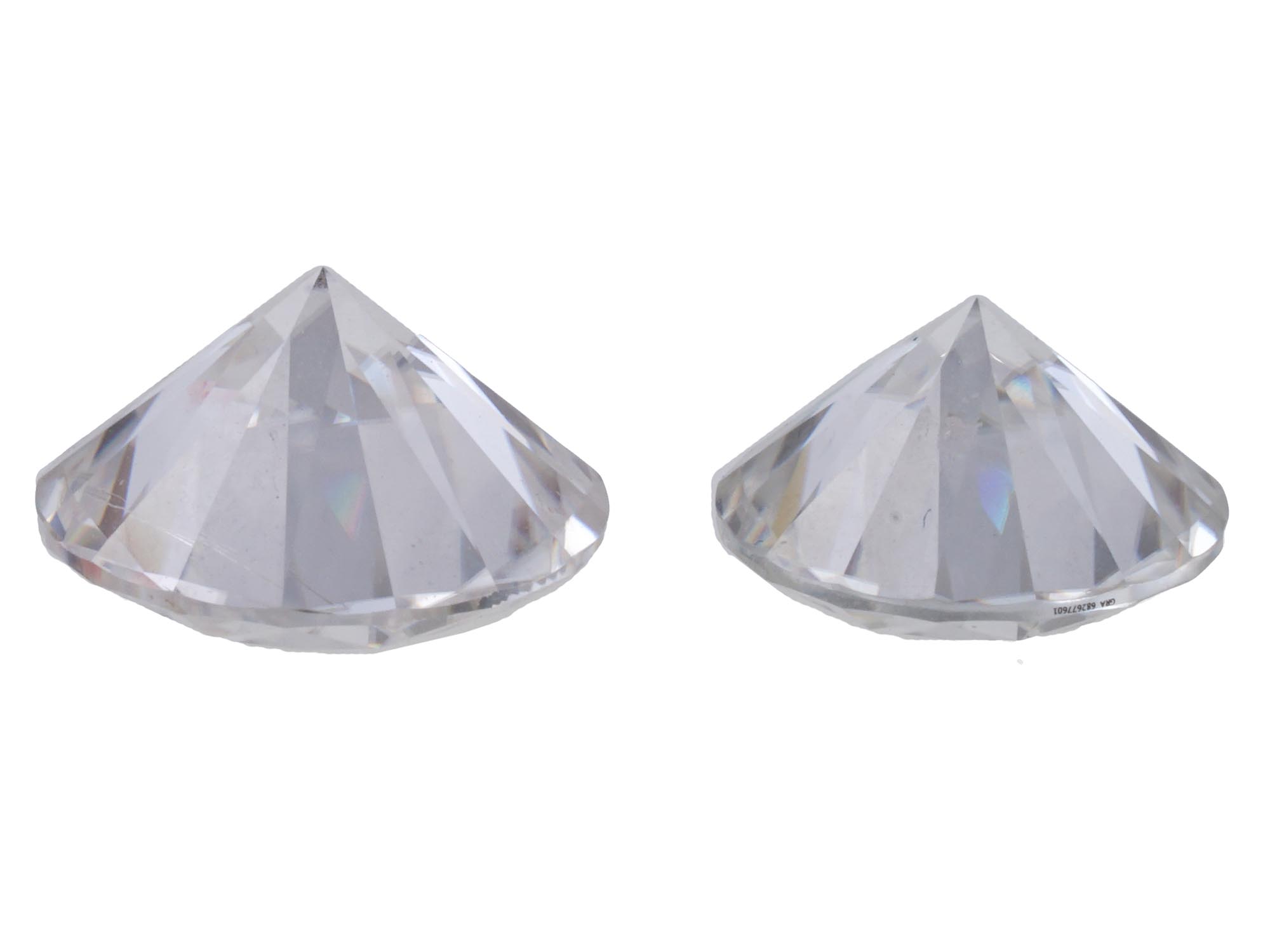 TWO MOISSANITES WITH GRA CERTIFICATE 2 CT AND 3 CT PIC-3