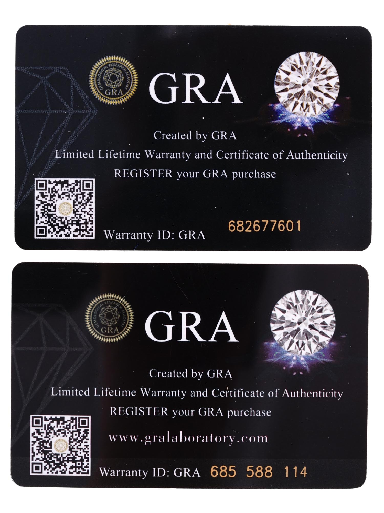 TWO MOISSANITES WITH GRA CERTIFICATE 2 CT AND 3 CT PIC-5