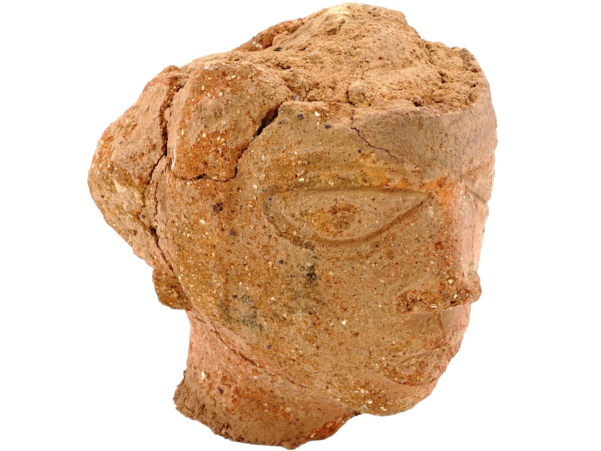 AFRICA NIGERIA NOK CULTURE TERRACOTA HEAD ART PIC-1