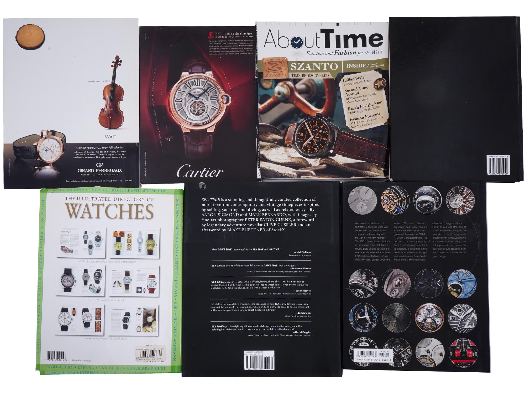 COLLECTION OF WATCH CATALOGS BROCHURES MAGAZINES PIC-1