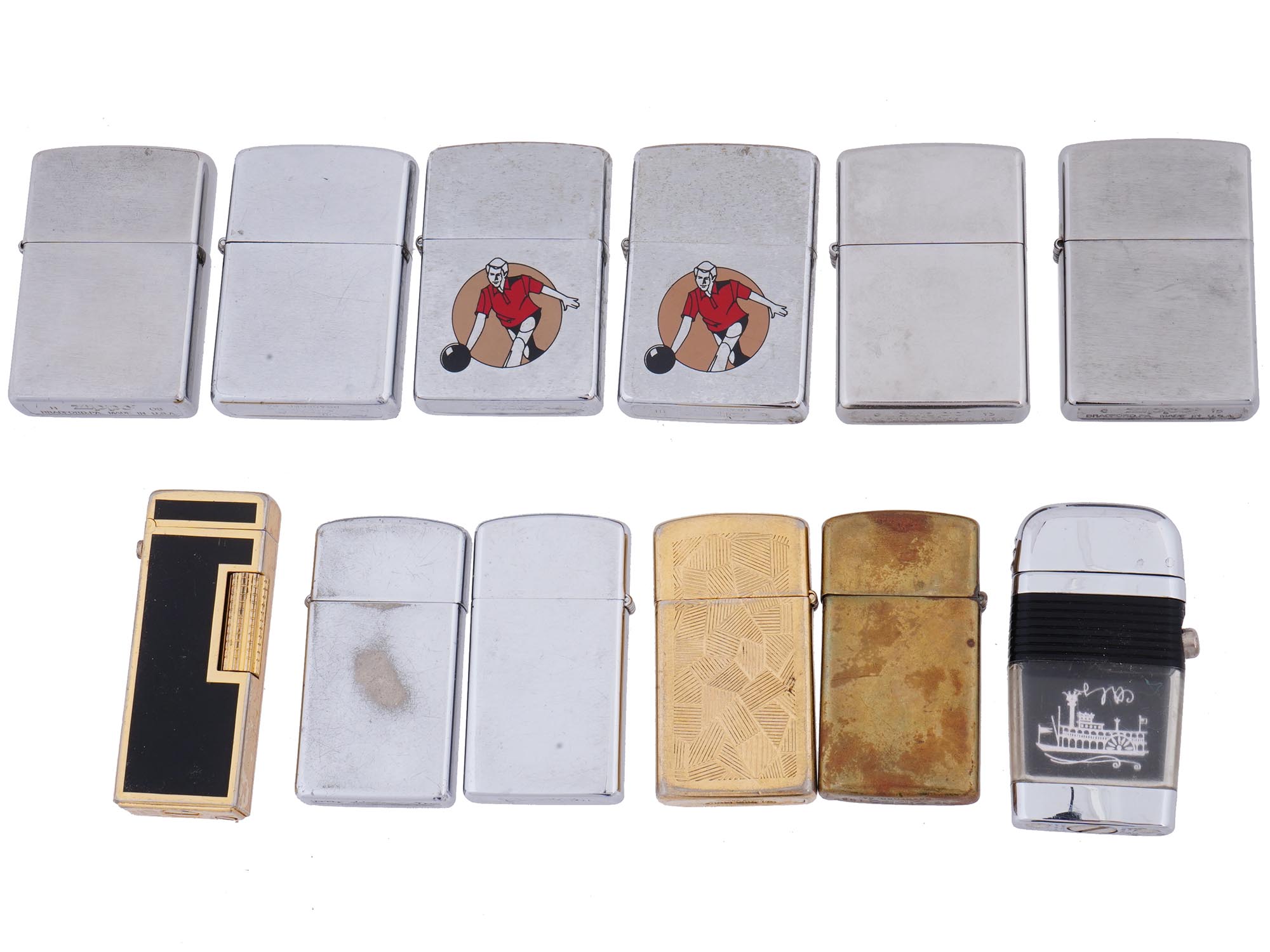 COLLECTION OF VINTAGE ZIPPO LIGHTERS PIC-1