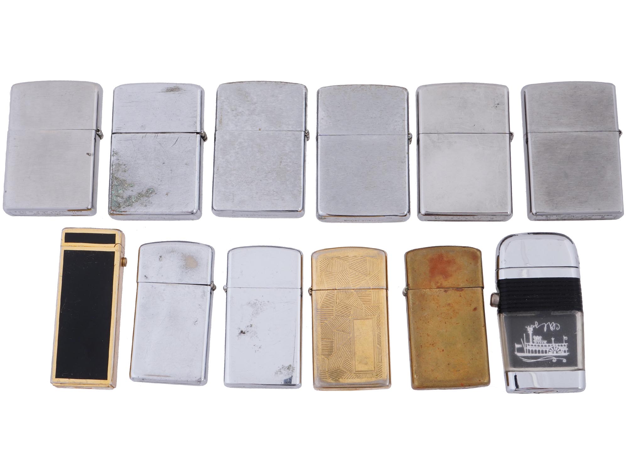 COLLECTION OF VINTAGE ZIPPO LIGHTERS PIC-2