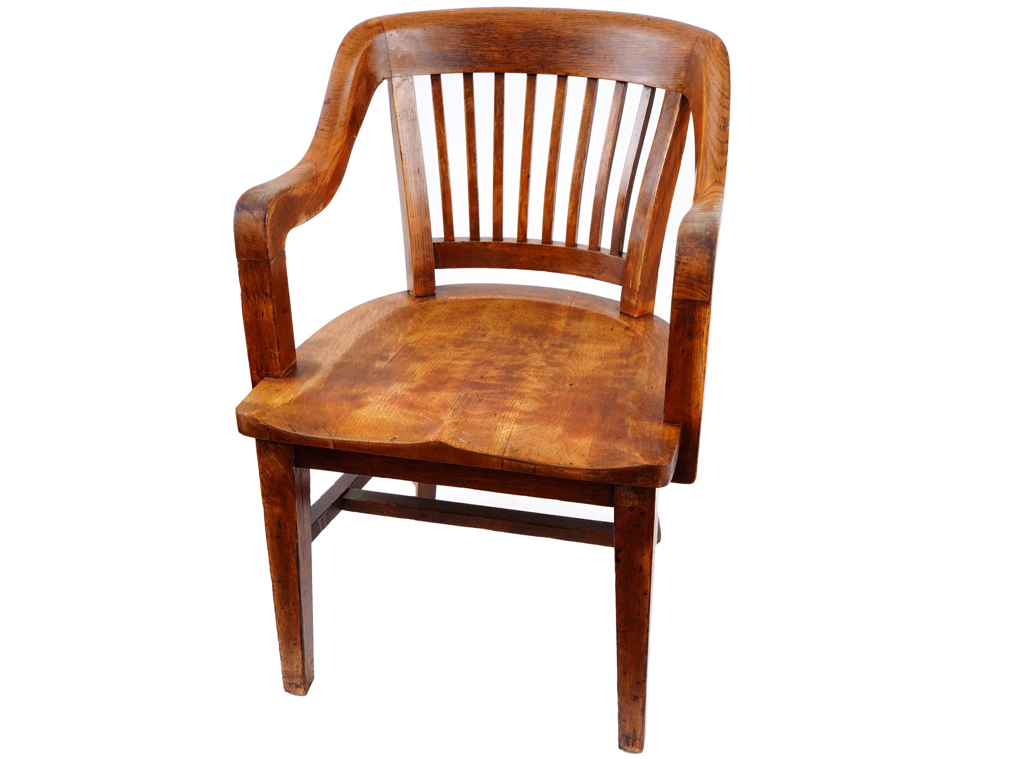 ANTIQUE AMERICAN WOODEN CHAIR BY MILWAUKEE CHAIR CO. PIC-0