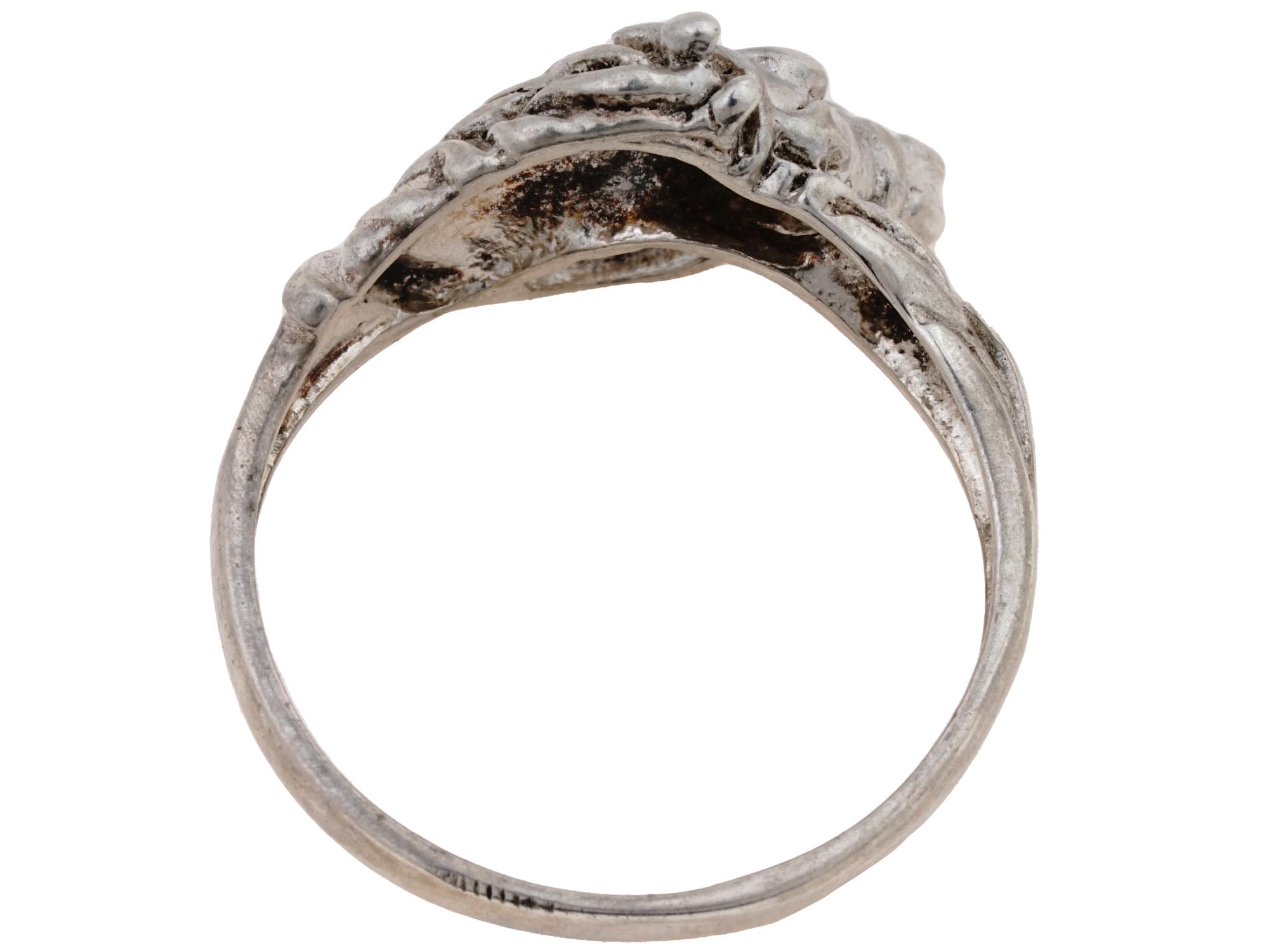 FIGURAL HORSE HEAD DESIGN STERLING SILVER RING PIC-6