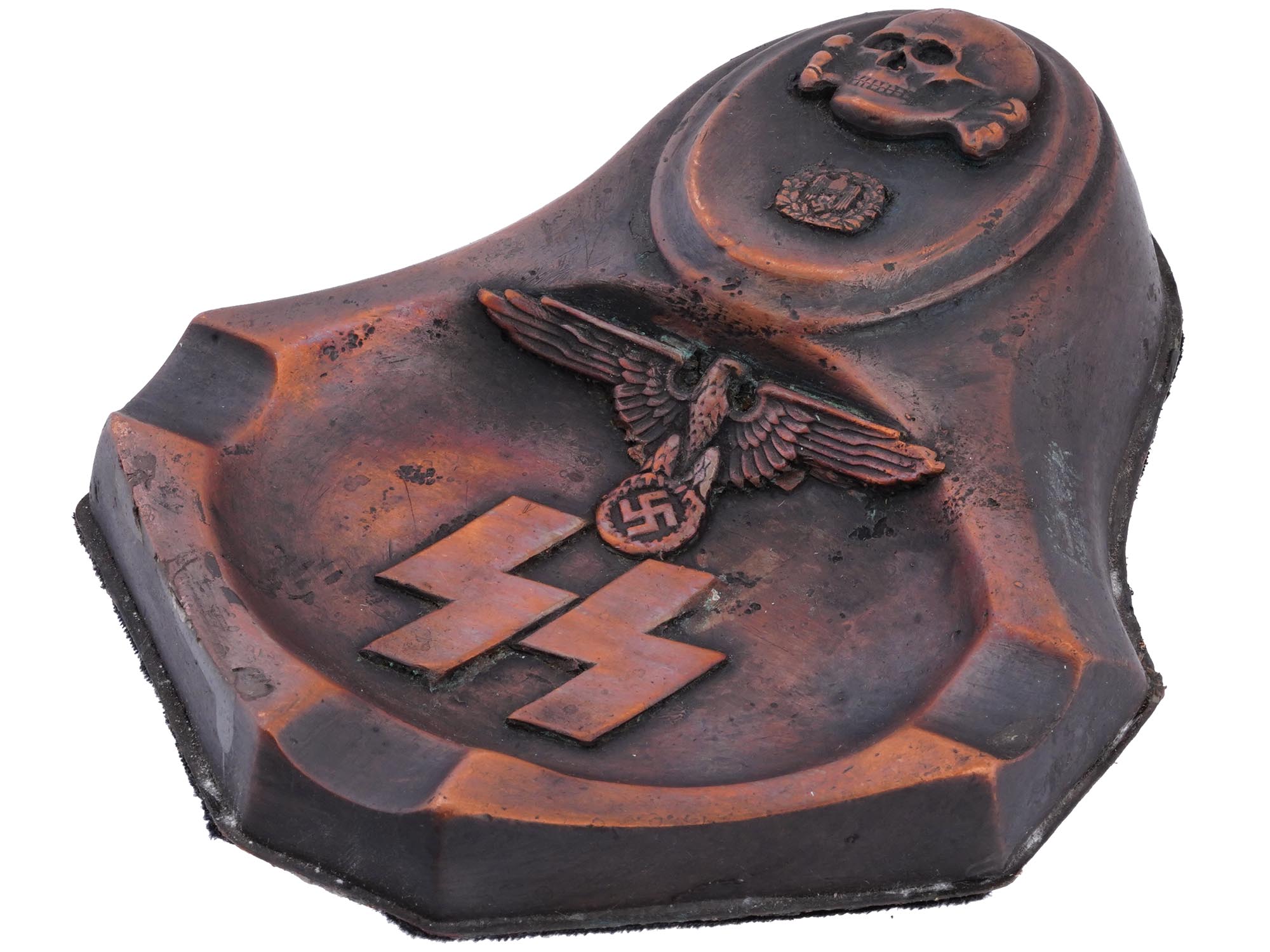 WWII NAZI GERMAN THIRD REICH WAFFEN SS ASH TRAY PIC-0