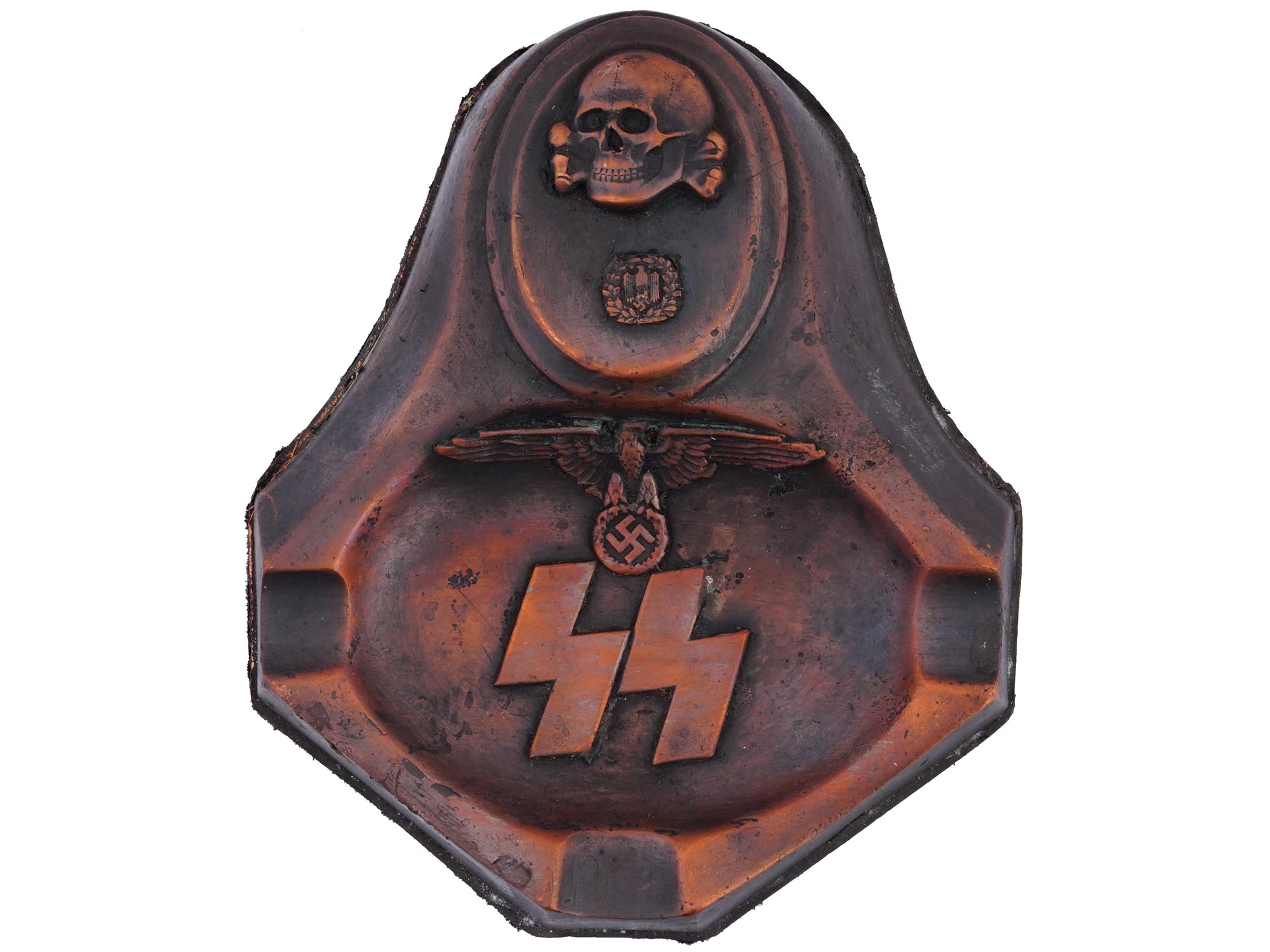 WWII NAZI GERMAN THIRD REICH WAFFEN SS ASH TRAY PIC-1