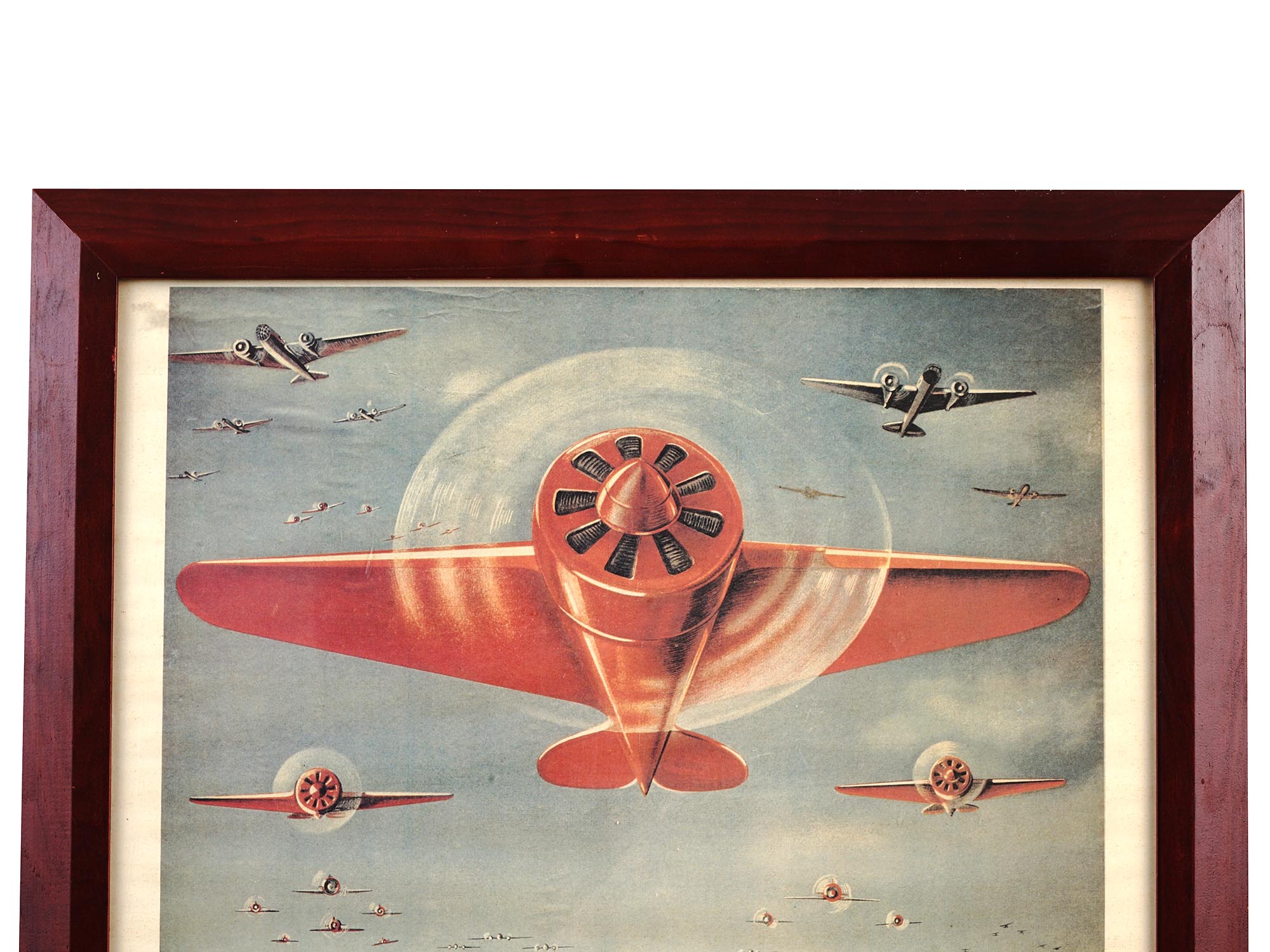 1939 SOVIET PROPAGANDA POSTER MILITARY AIRPLANES PIC-3