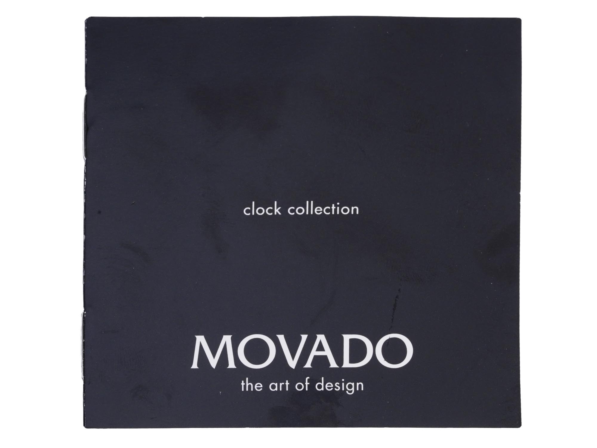 MOVADO TRAVEL ALARM CLOCK WITH ORIGINAL CASE PIC-6