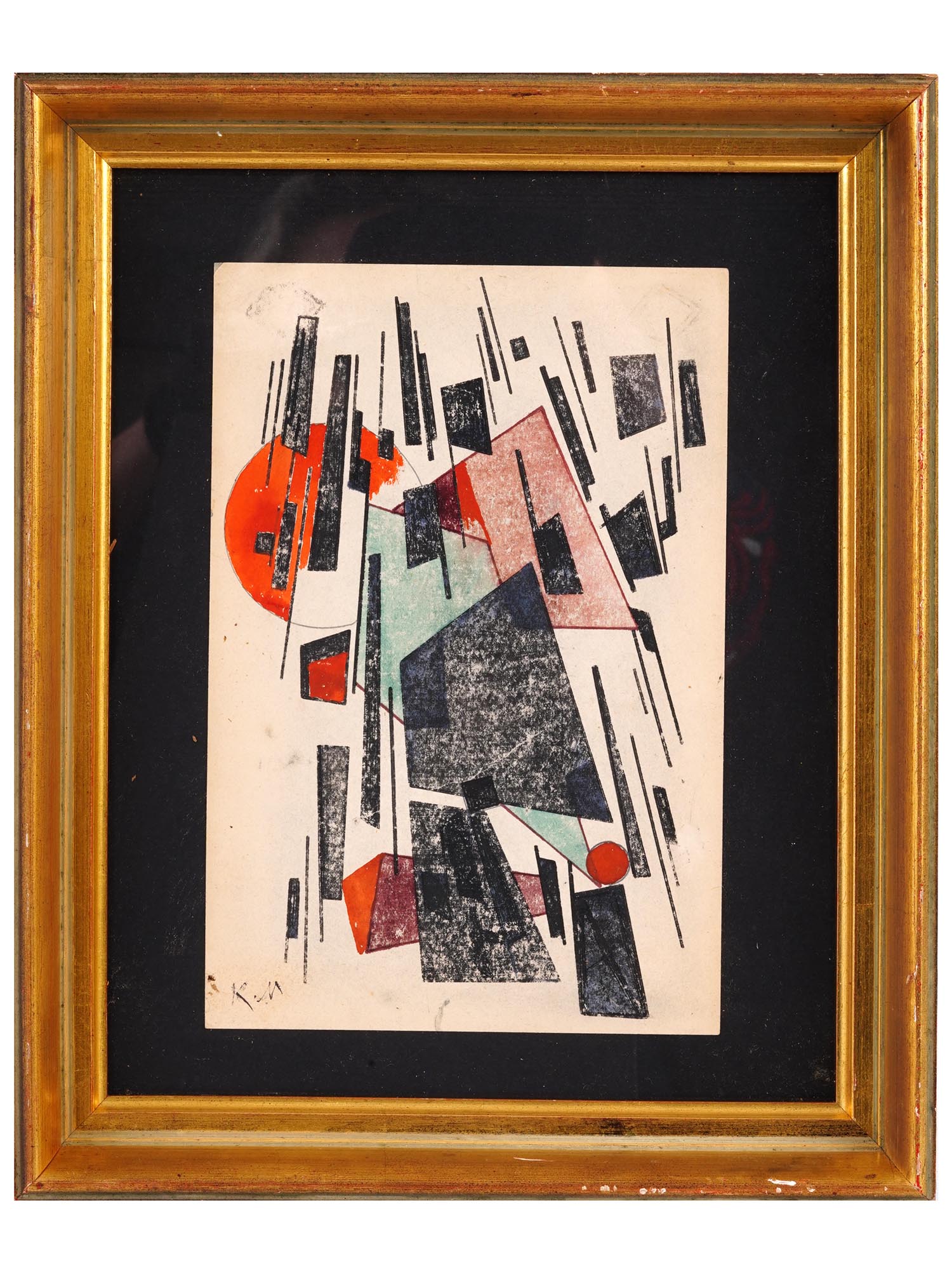 RUSSIAN MIXED MEDIA PAINTING BY KAZIMIR MALEVICH PIC-0