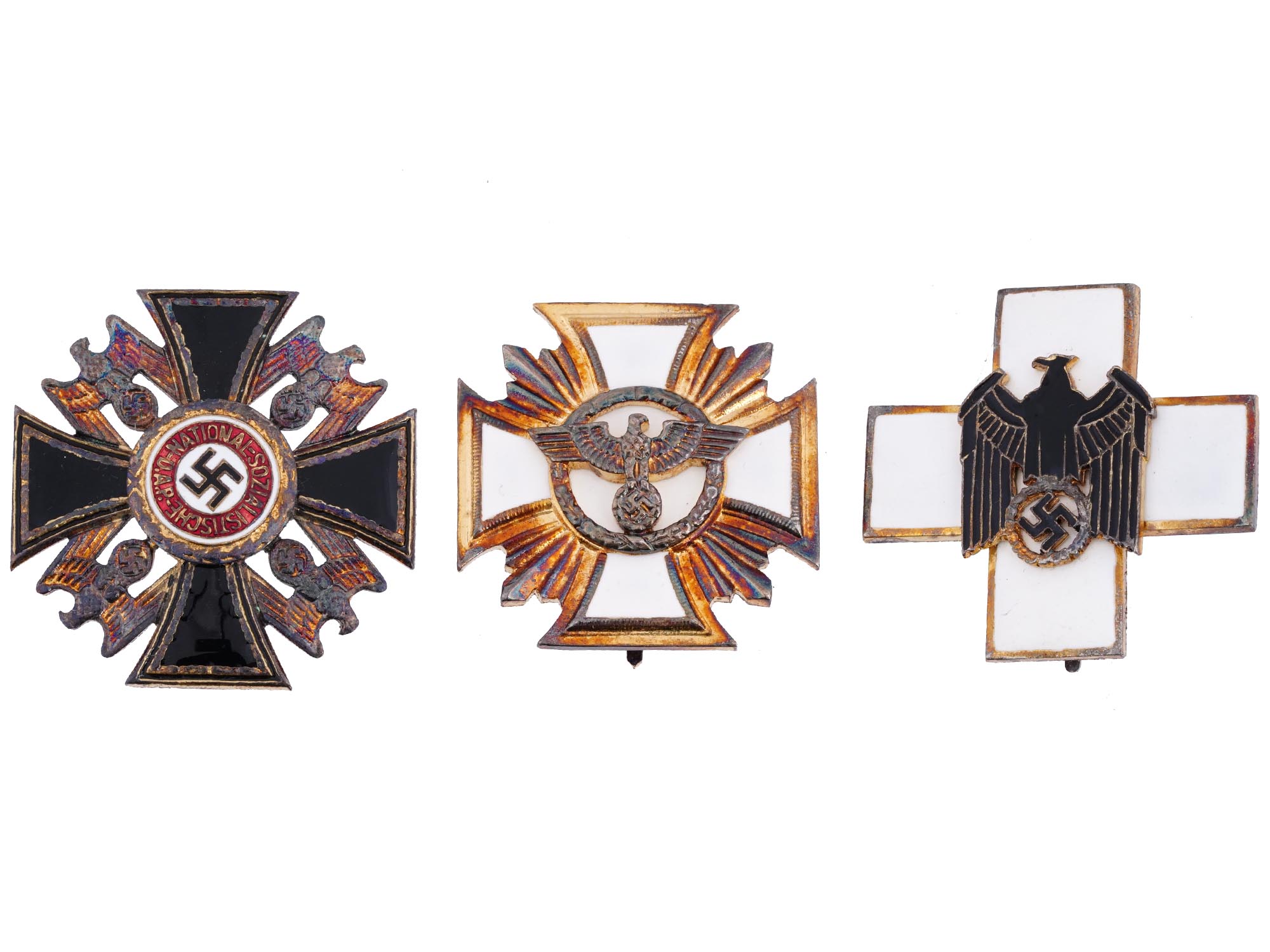 WWII NAZI GERMAN THIRD REICH CROSS ORDER BADGES PIC-0