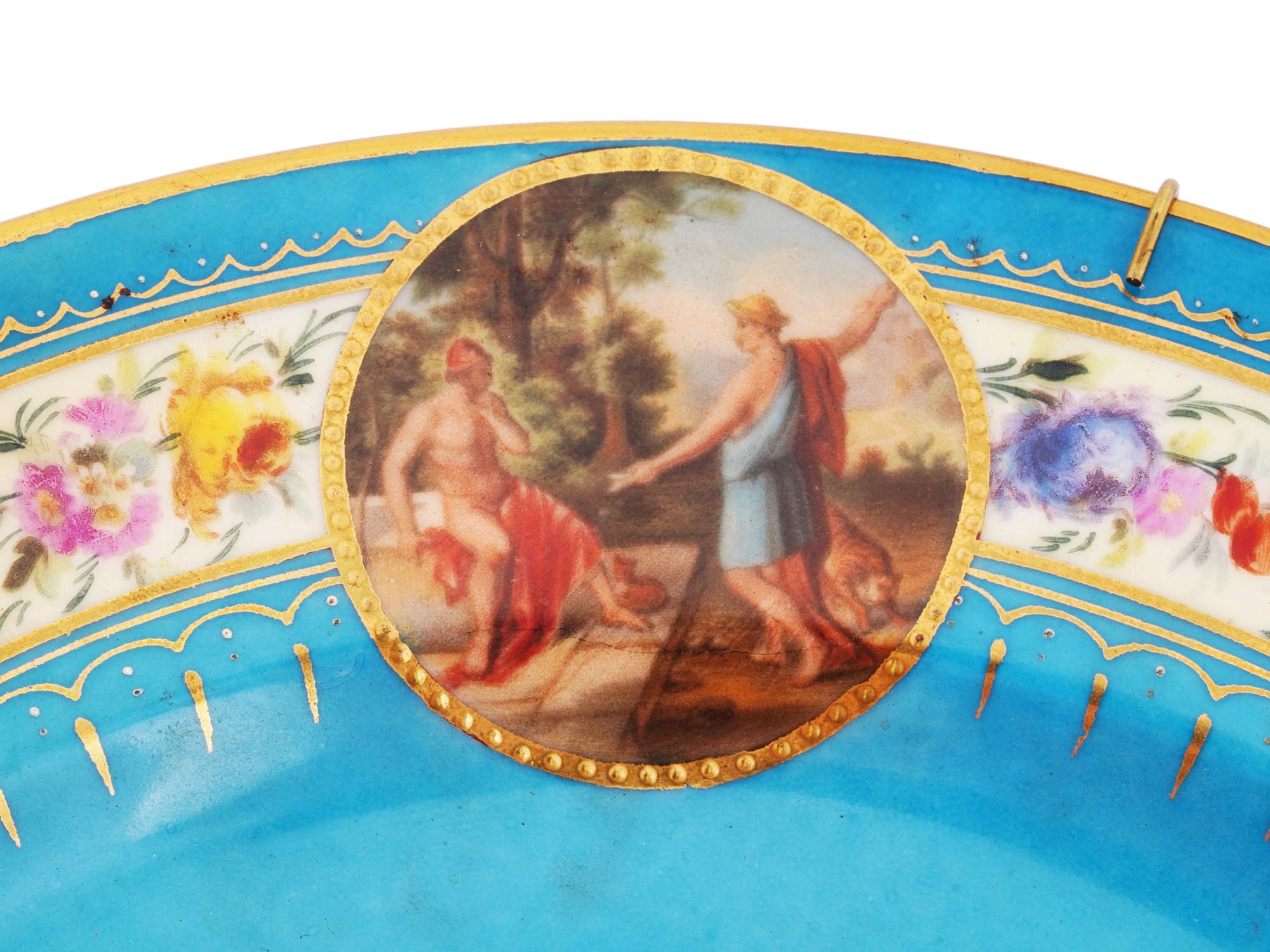 ANTIQUE ROYAL VIENNA CABINET PORCELAIN PLATE SIGNED PIC-7