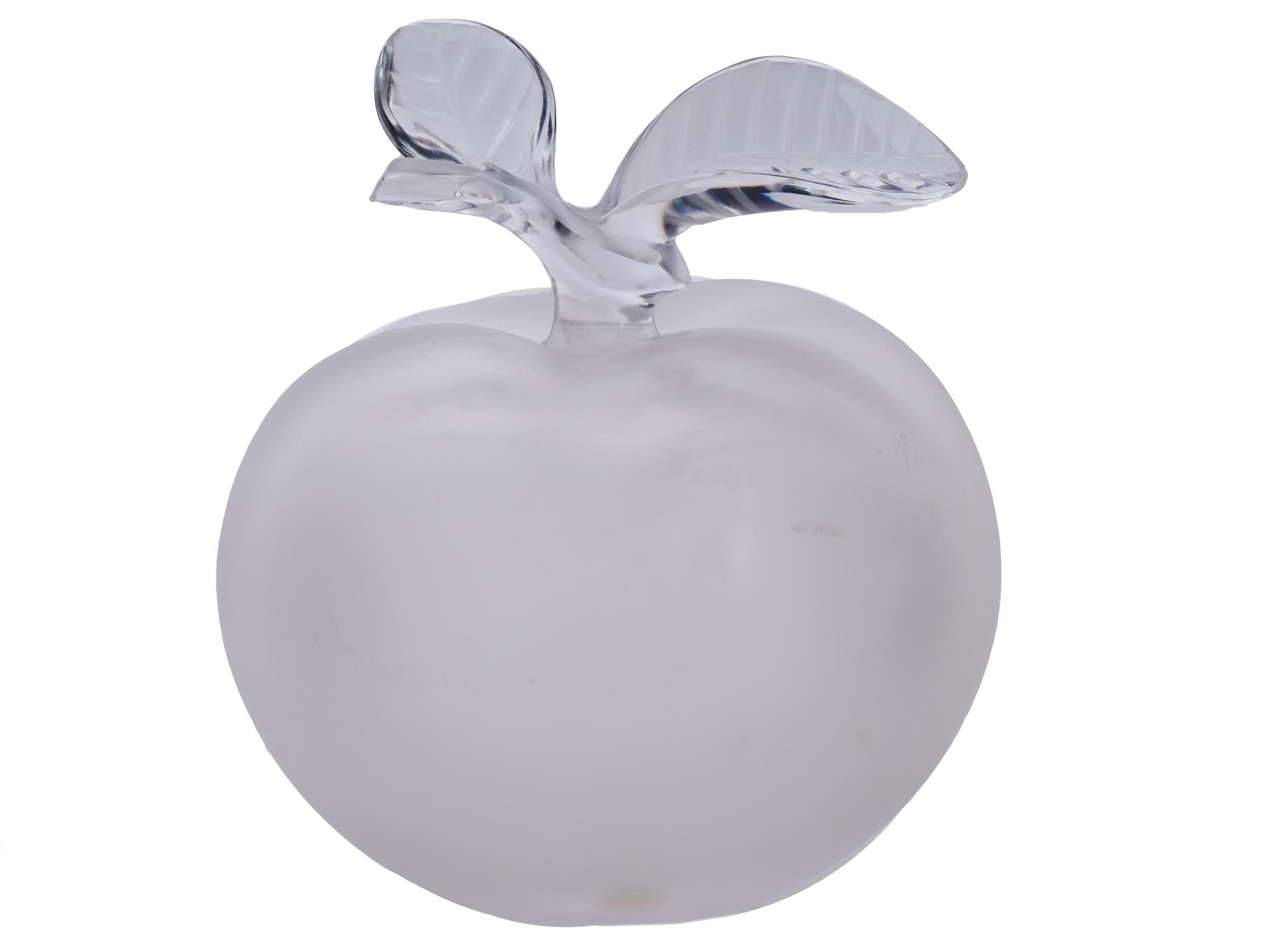 LALIQUE APPLE GLASS PERFUME BOTTLE BY NINA RICCI PIC-1