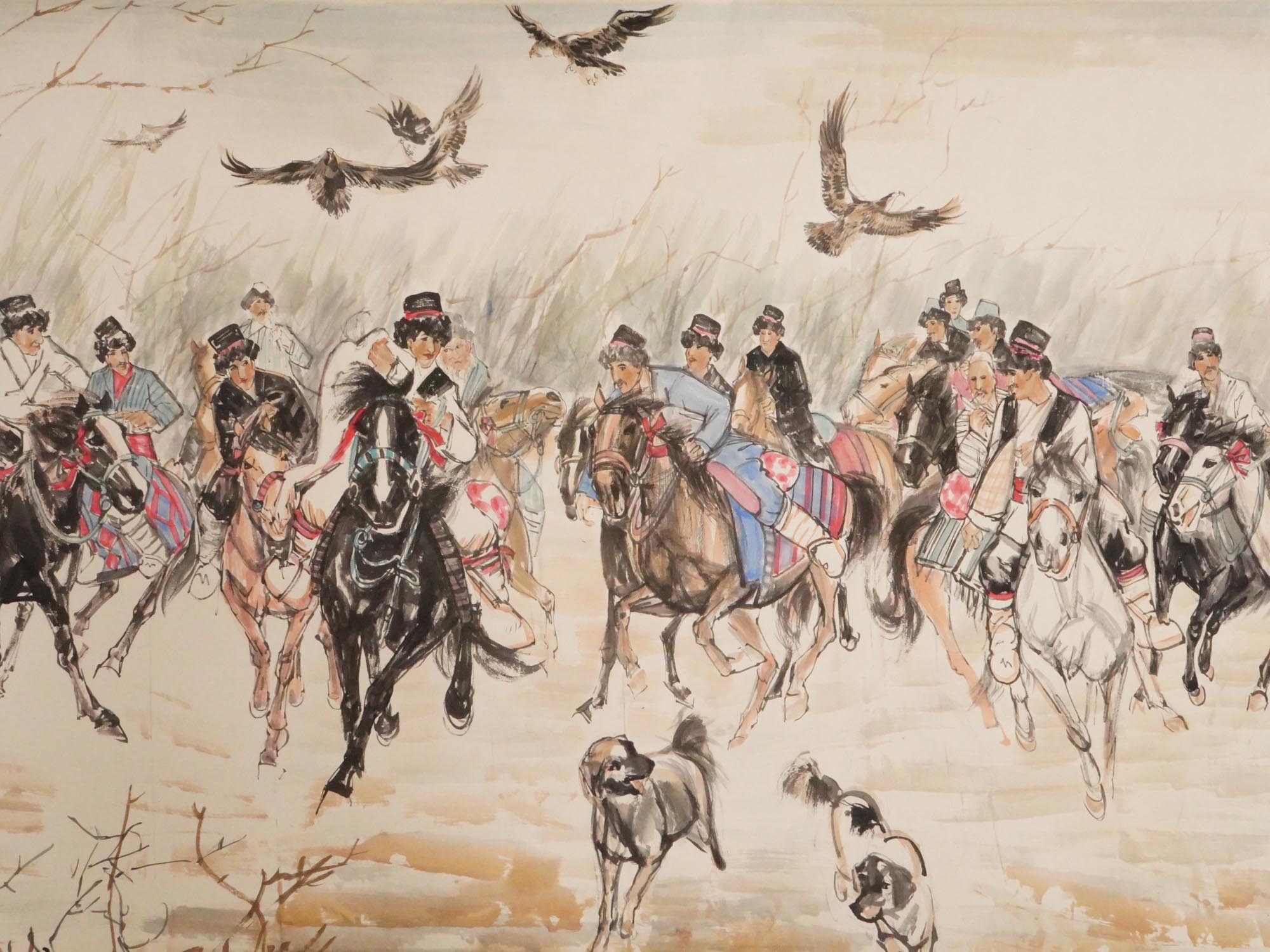 14 FEET LONG CHINESE PAINTING BY HUANG ZHOU PIC-2